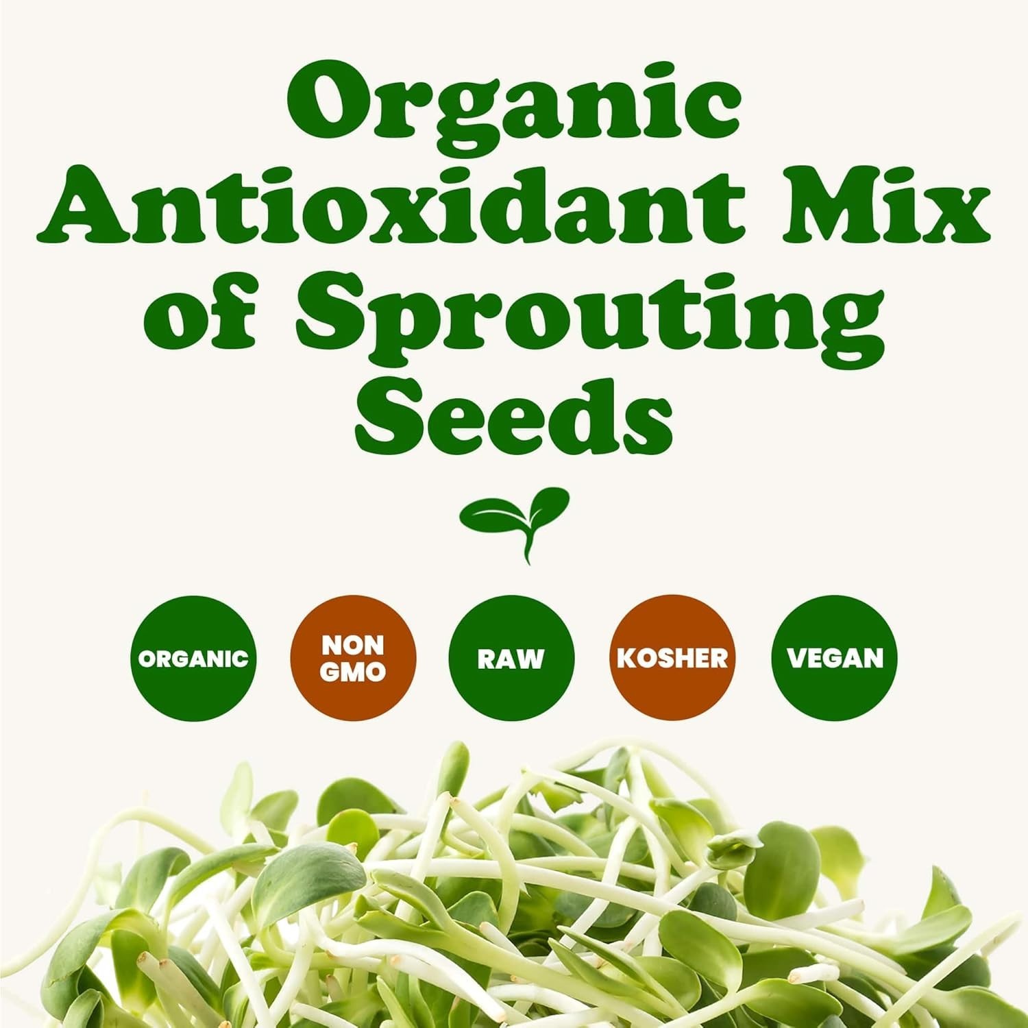 Organic Antioxidant Sprouting Seeds Mix – 10lbs