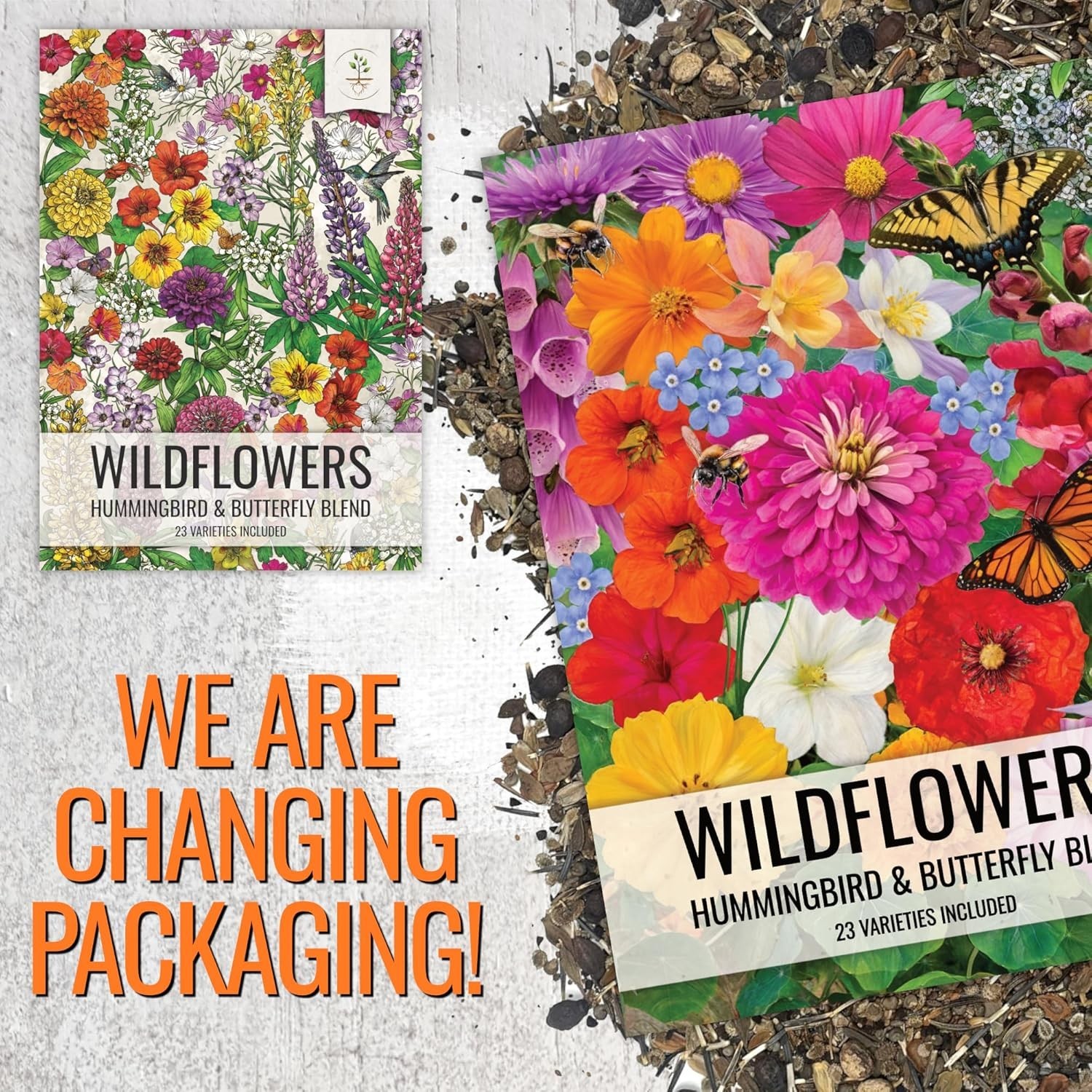 Eco-Friendly Wildflower Seeds – Attract Butterflies with 2 Oz Butterfly Mix