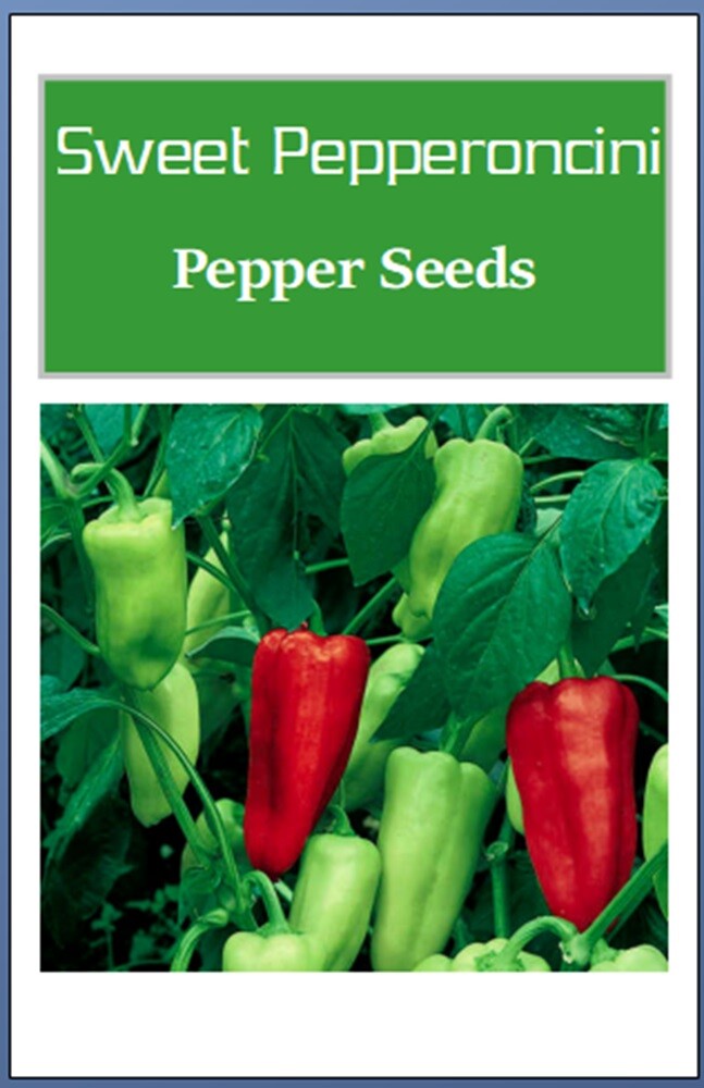 Sweet Pepperoncini Pepper Seeds | NON-GMO | Heirloom | Fresh Garden Seeds