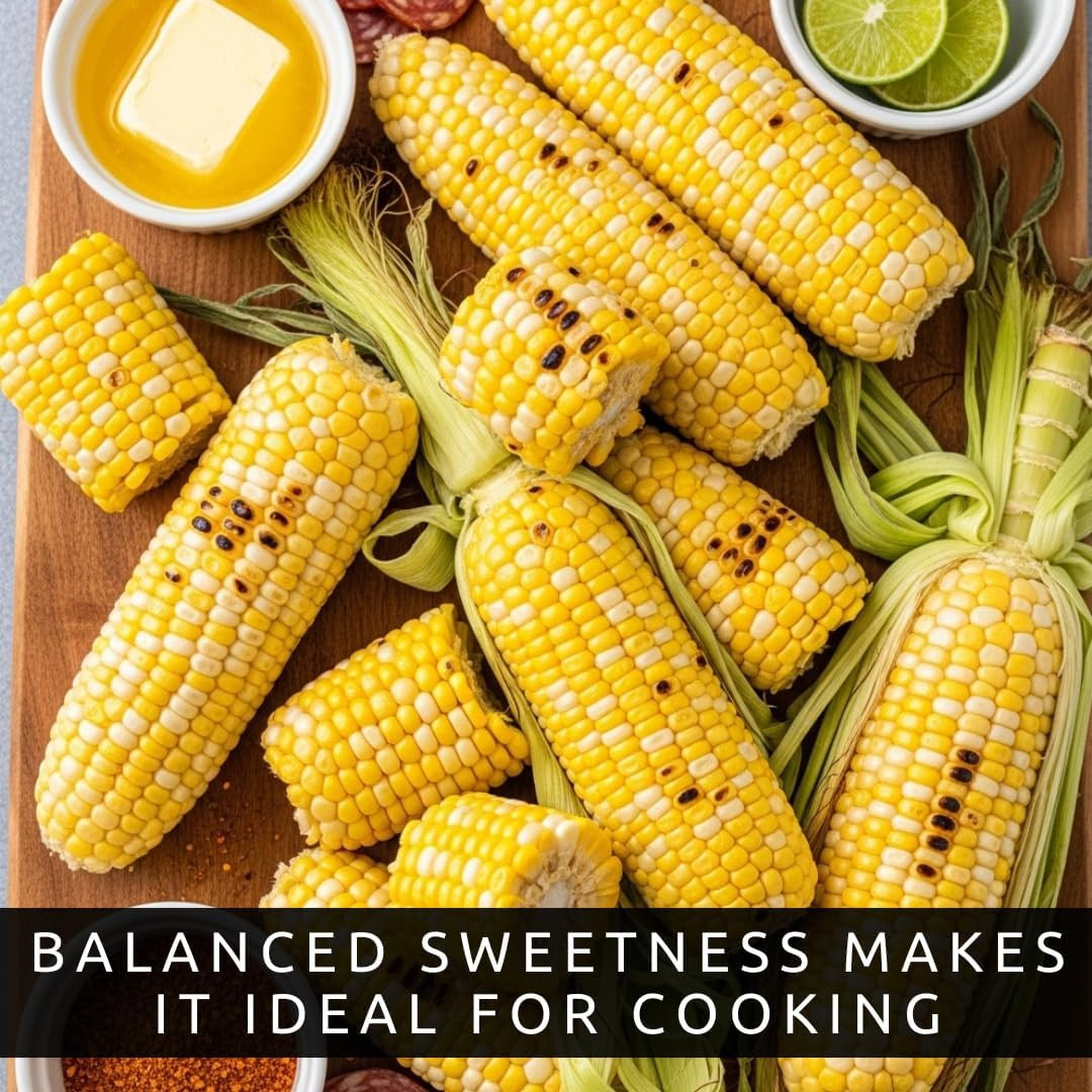Peaches and Cream Sweet Corn Seeds 100 Seeds – Bicolor Yellow and White Kernels,