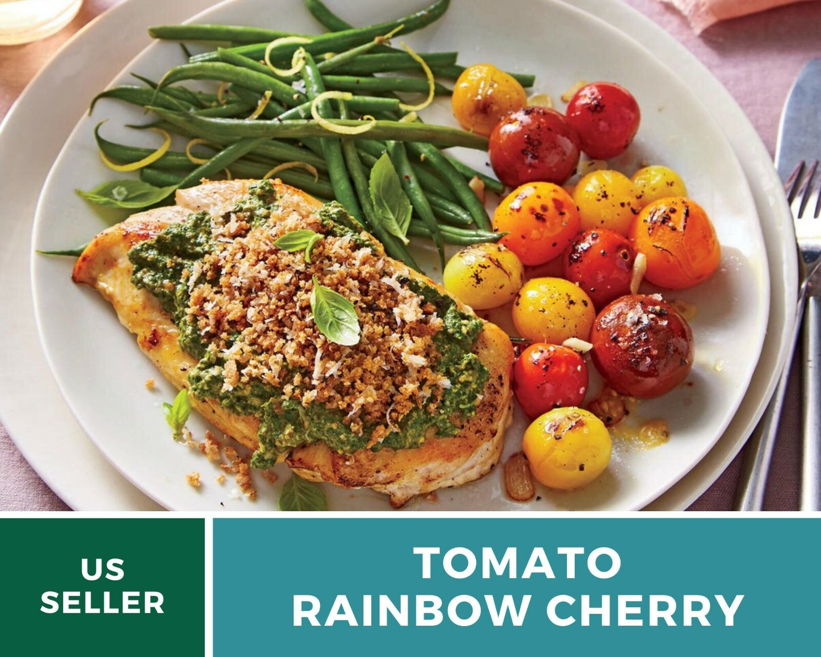 Tomato, Rainbow Cherry – Heirloom Seeds – Easy to Grow – GMO Free (Solanum lycop