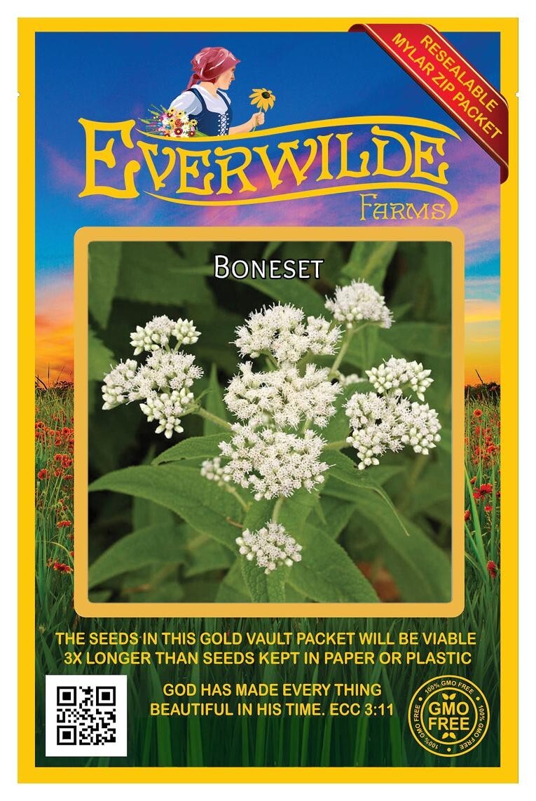 2000 Boneset Wildflower Seeds – Everwilde Farms Mylar Seed Packet