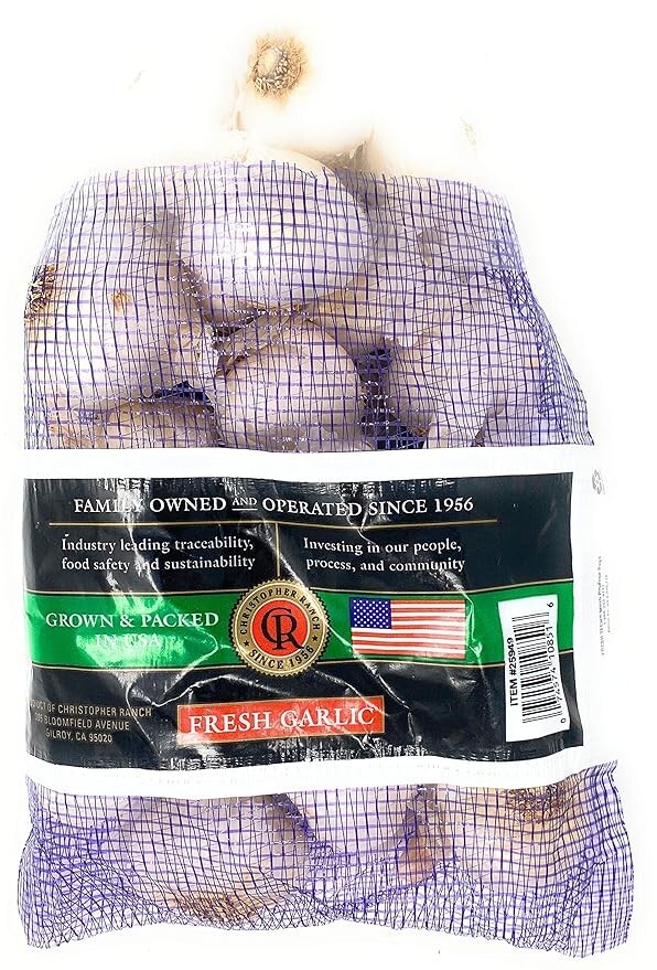 2 Pound Fresh Garlic USA California Heirloom Gilroy Finest, Pack of 1