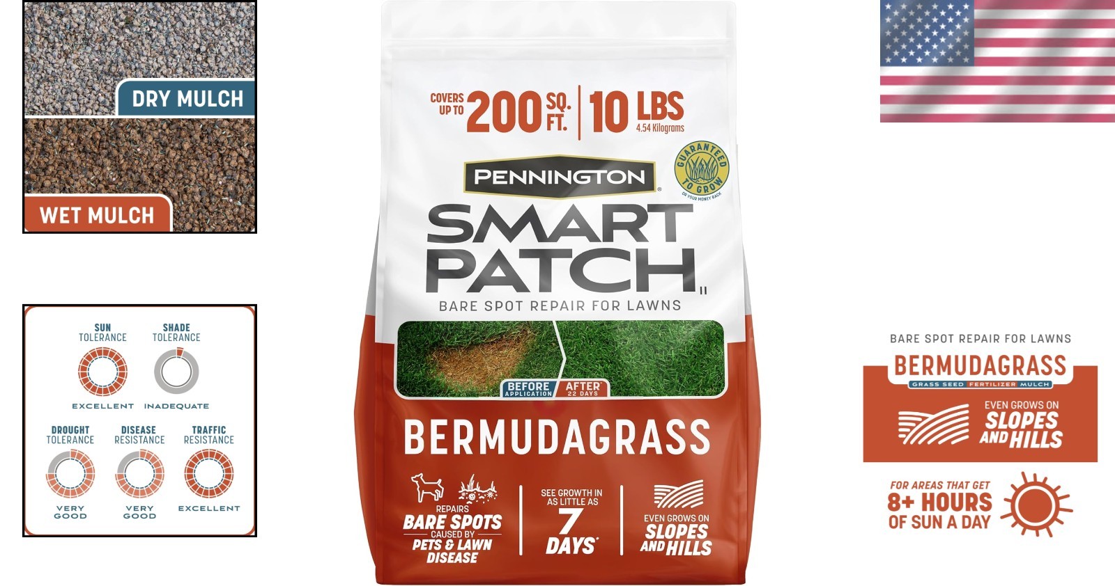 Smart Patch Bermuda Grass Seed, 10 lb – Lawn Repair Kit
