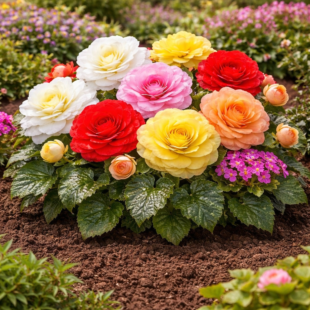 Odorata Begonia Bulbs Mix – Fragrant Double Flowering Begonias (3 Bulbs)