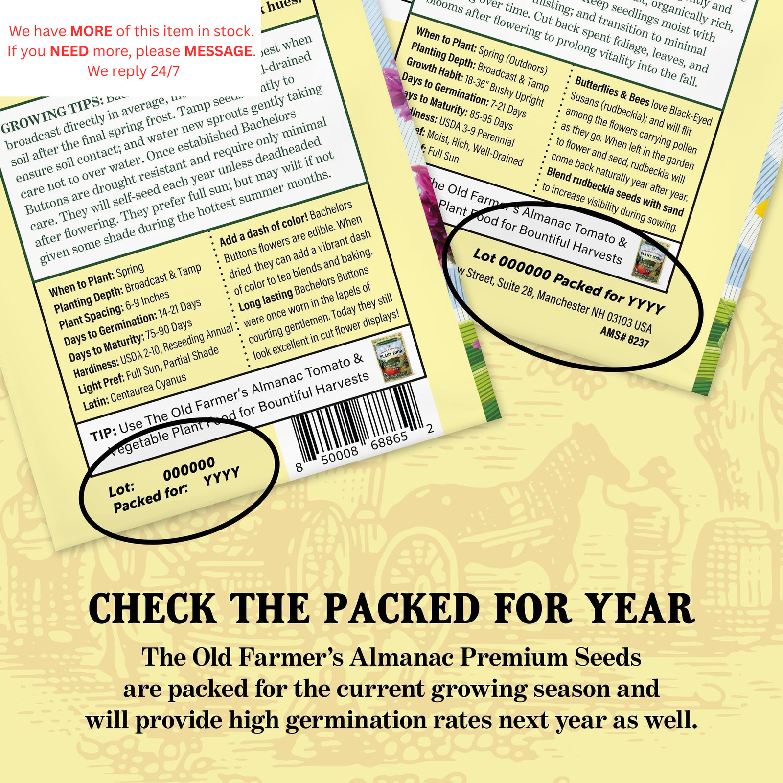 Almanac Marigold 0.07 Ounce (Pack of 1), Gold,Orange,Yellow