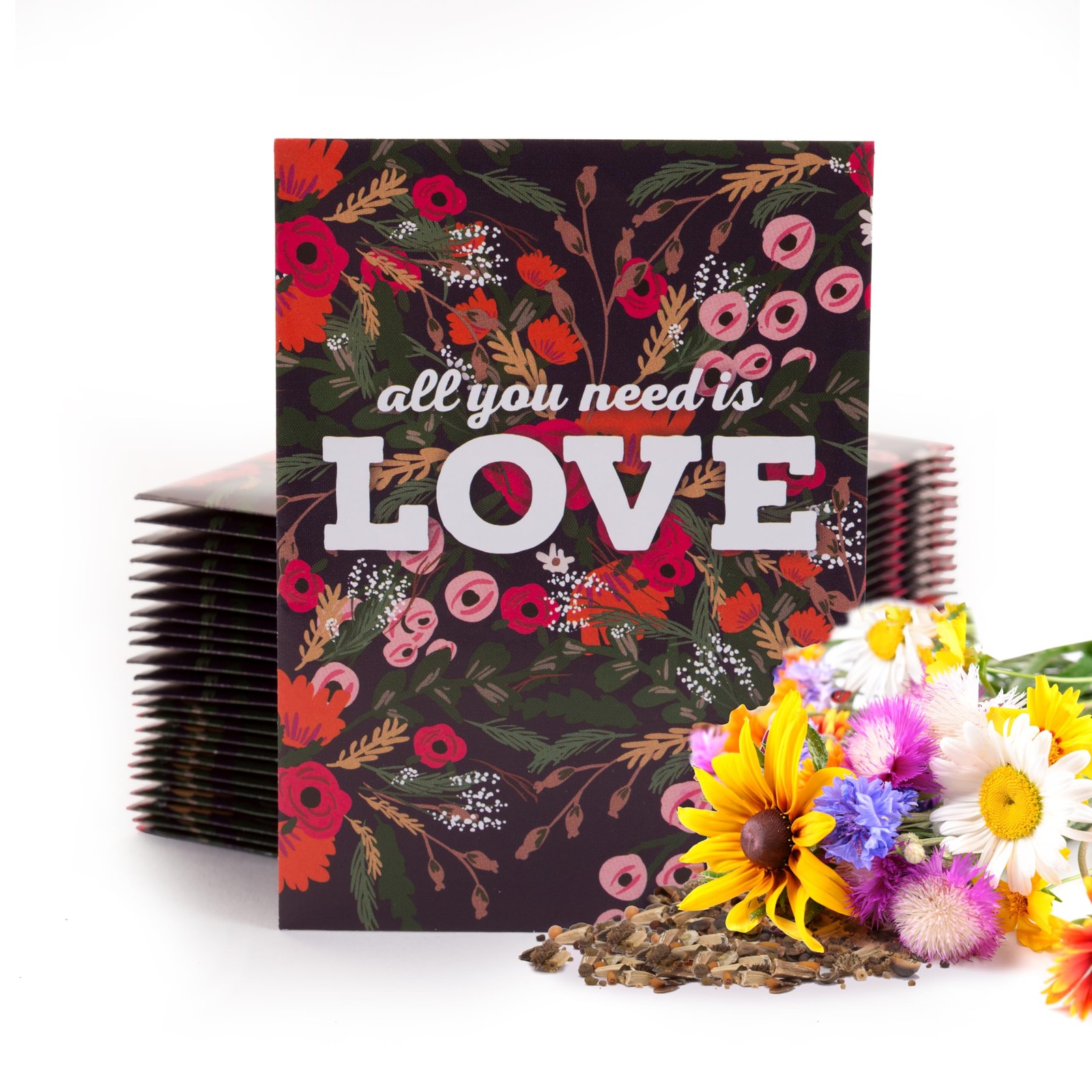 Wildflower Seed Packets for Planting Perfect Valentine’s Day Gift, 25 Count