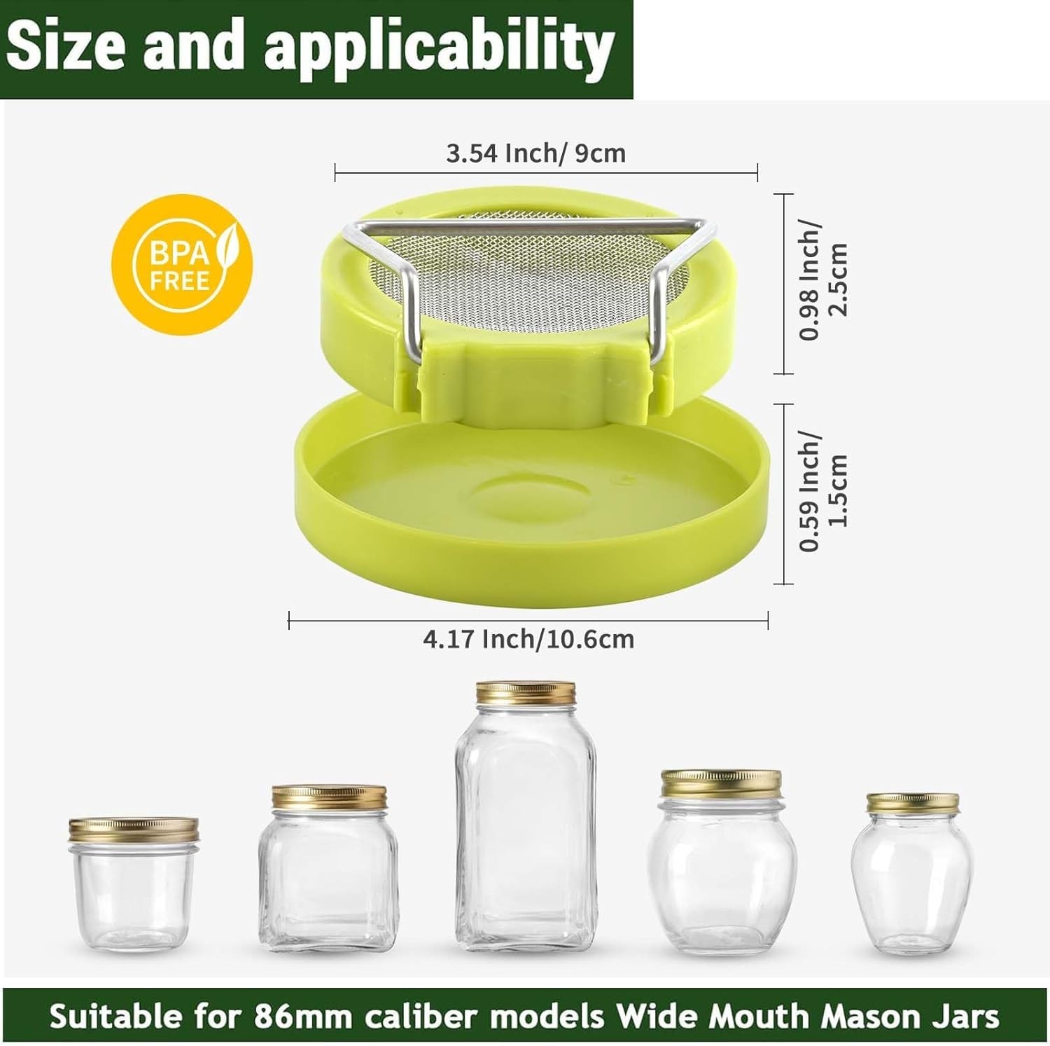 Sprouting Kit with 2 Sprout Screens, Alfalfa Seeds, Broccoli Seeds w/ Directions