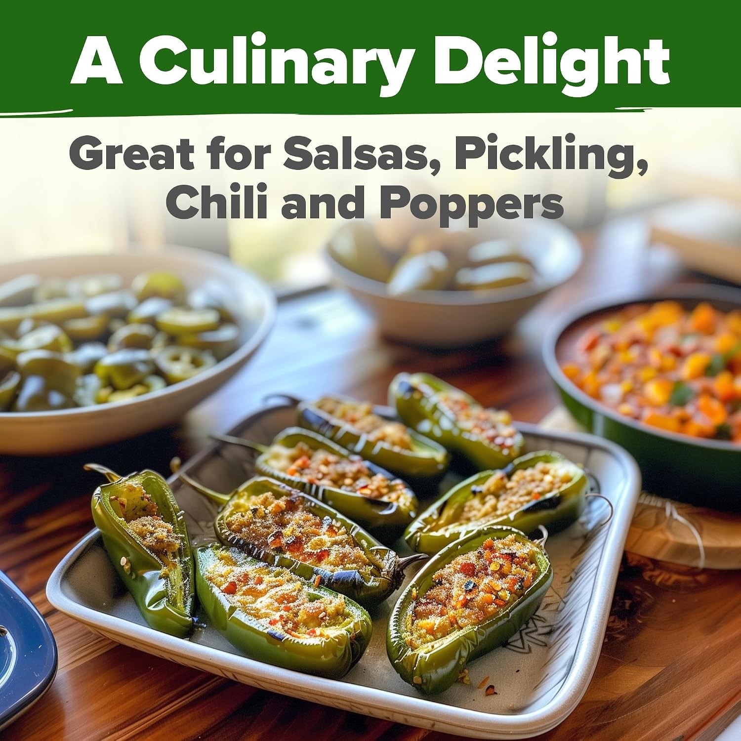 Jalapeno Pepper Heirloom Non-GMO Seeds 258+ Homegrown Jalapeno Seeds for