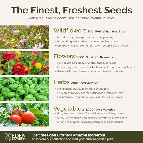 Wildflower Mixed Seeds for Planting – 1 lb, 480,000+ Seeds, Attracts Pollinators