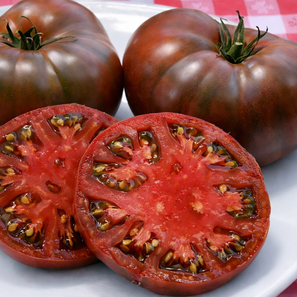 100 Heirloom Paul Robeson Tomato Seeds – NonGMO Free Shipping! Indeterminate