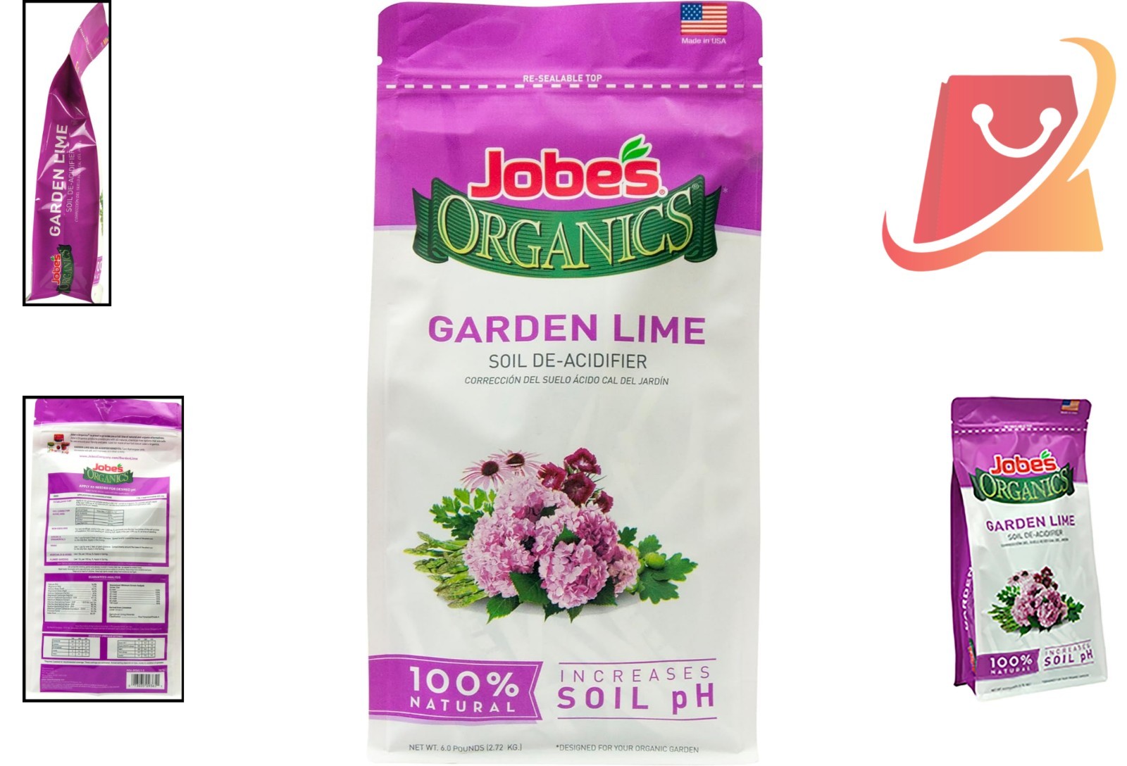 Garden Lime Soil Amendment 6 lbs Organic | pH Balance, Plant Growth, Lawn