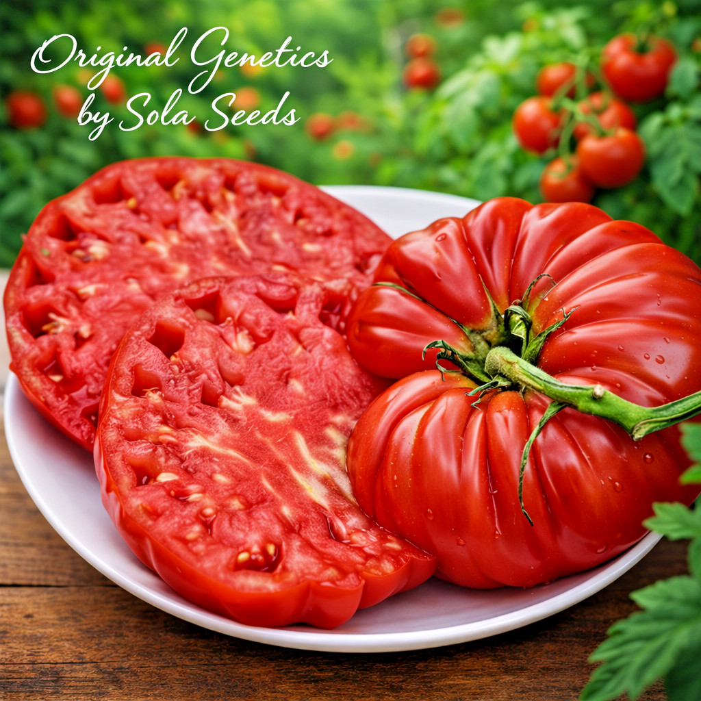 50 Abe Lincoln Tomato Seeds- Heirloom Original 1923 Strain, Non-GMO, Sola Seeds