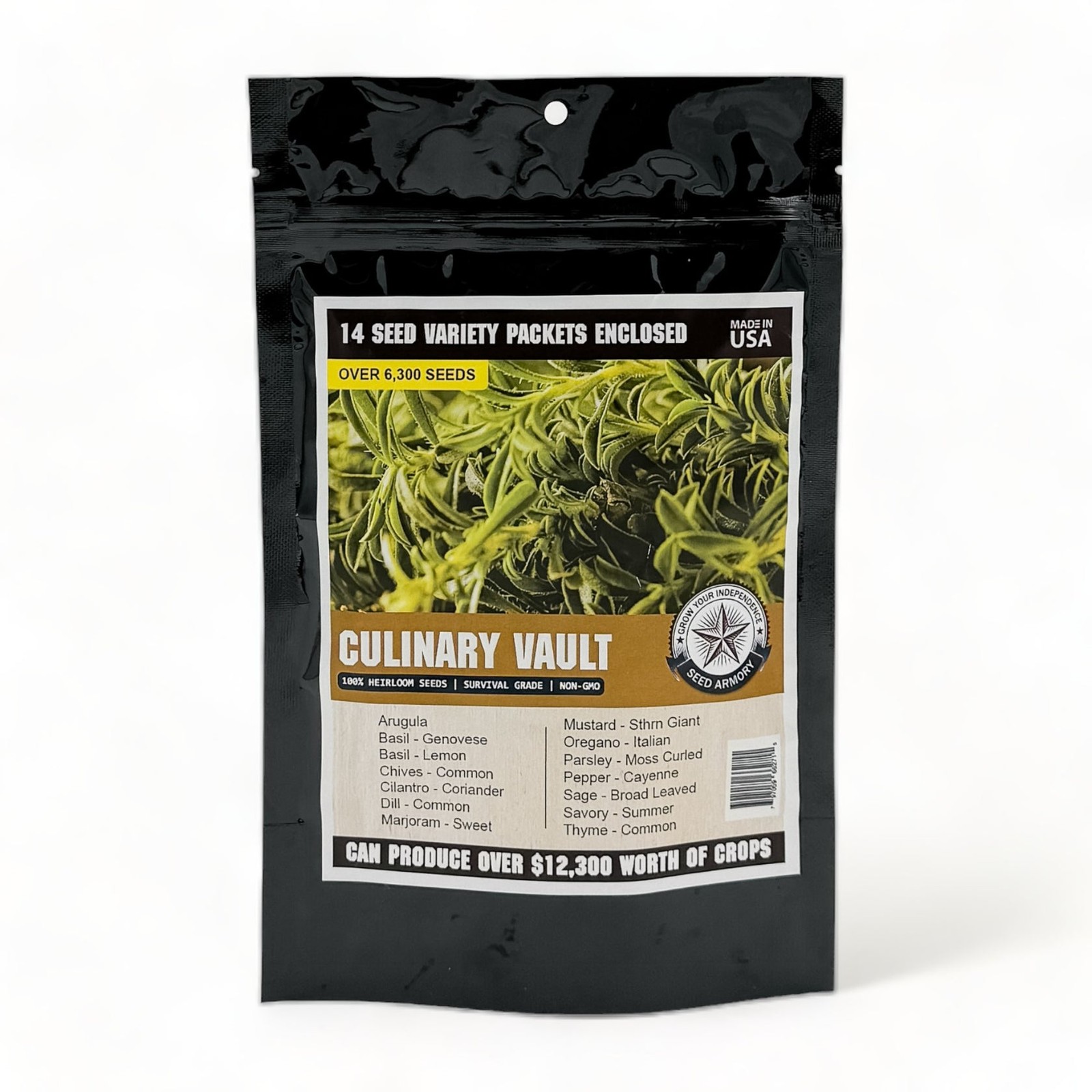 The Seed Armory Culinary Vault Seeds – 14 Varieties for Self-Sufficiency