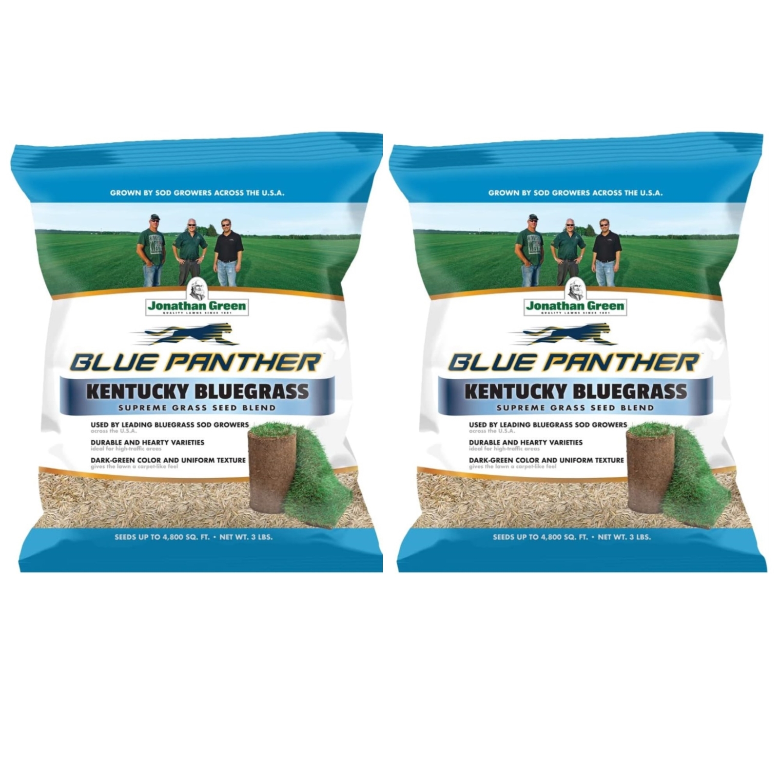 Jonathan Green Blue Panther Kentucky Blue Grass Seed, 3lb (Pack of 2)