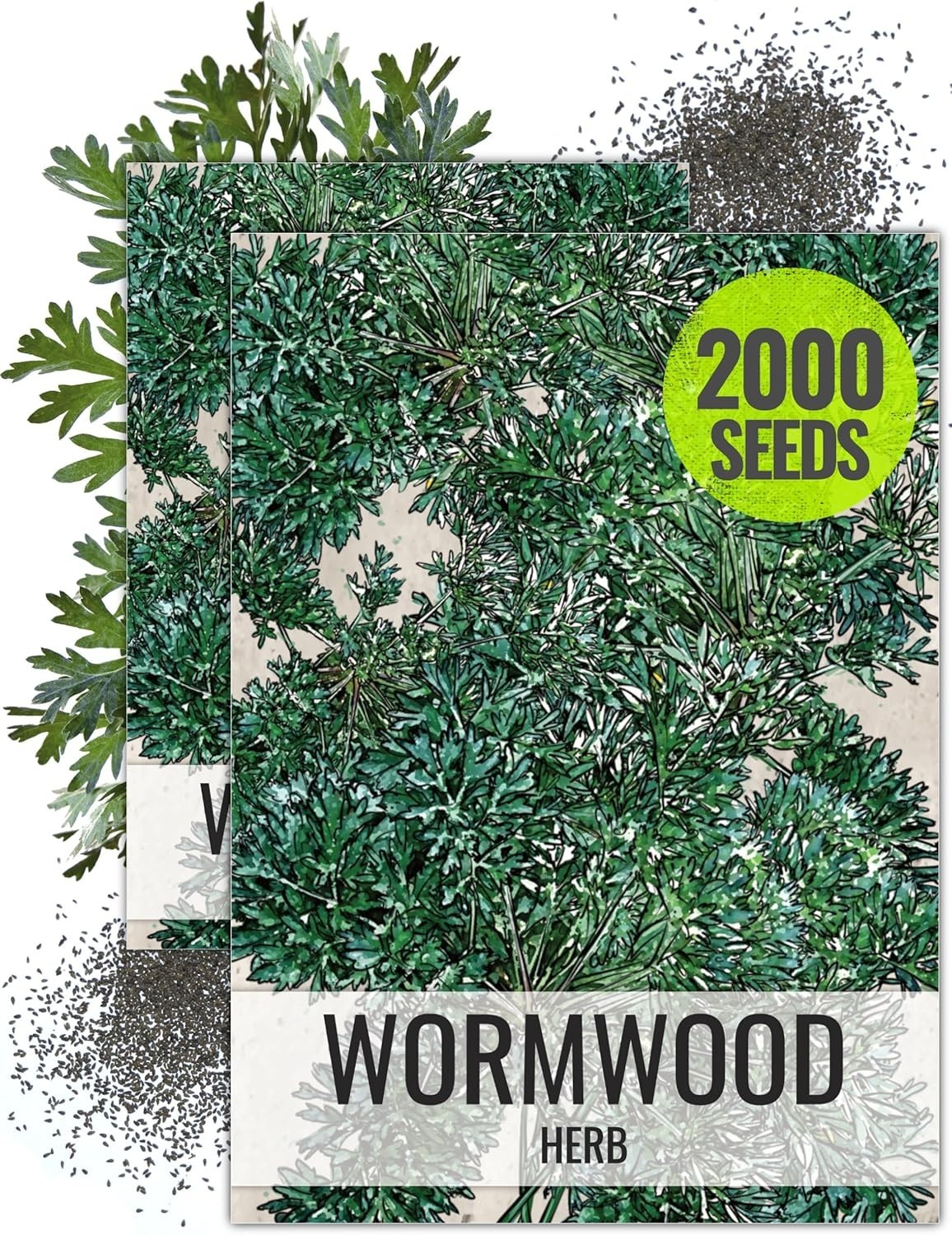 Wormwood Seeds for Planting – Non-GMO Perennial Herb for Digestion – 1000 Seeds
