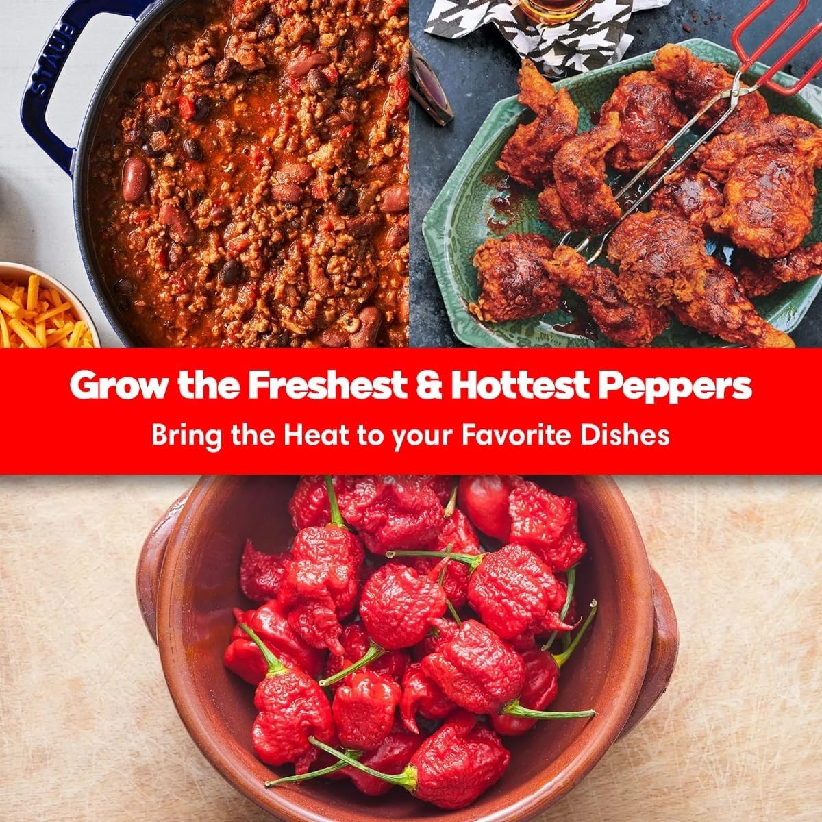 Carolina Reaper & Ghost Pepper Grow Kit – All in One Starter Grow Kit