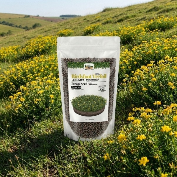 Old Cobblers Farm™ Wicked Tuff Turf Empire Birdsfoot Trefoil Seed – Green Forage