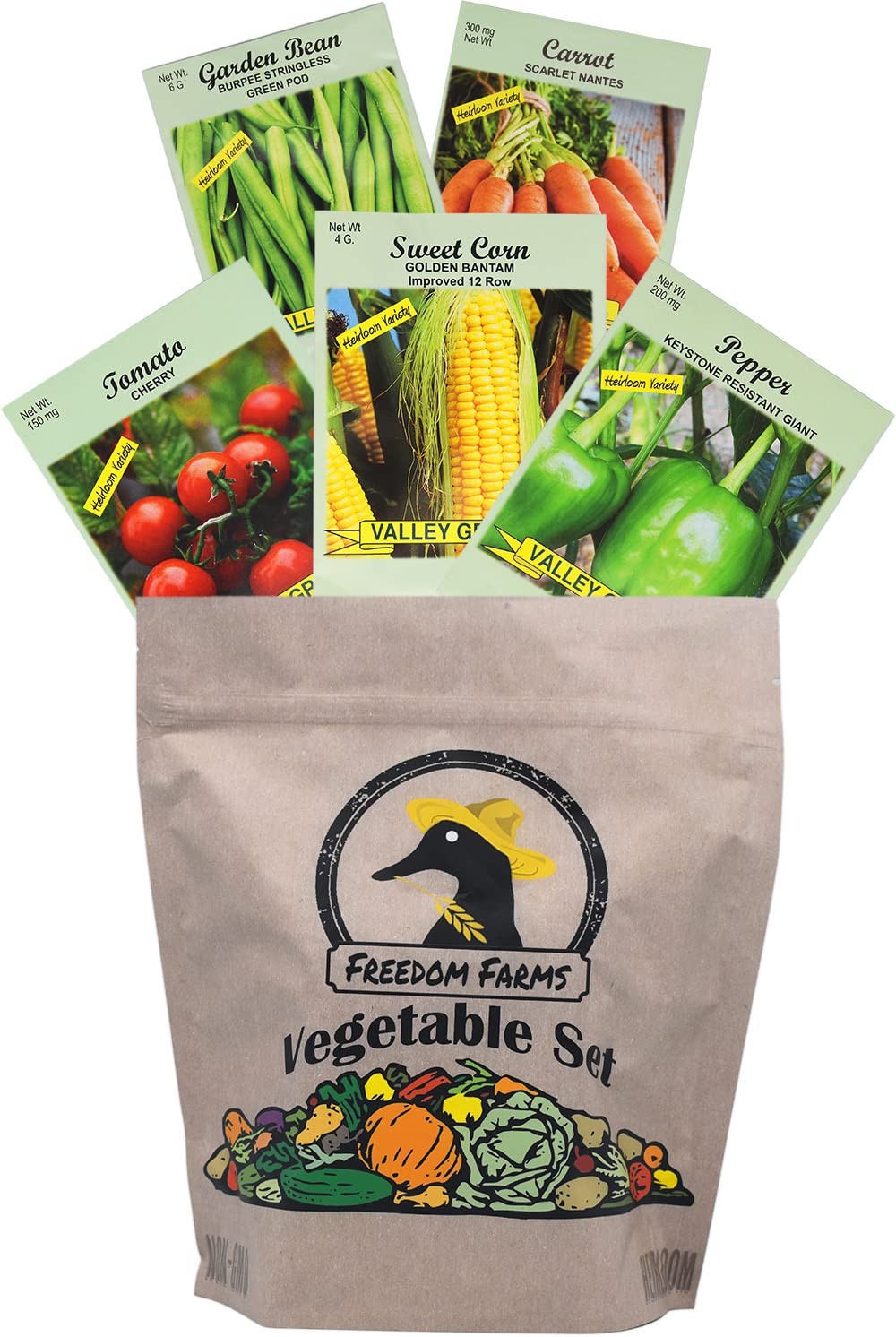Set of 43 Assorted Vegetable & Herb Seed Packets – Over 10,000 Seeds! – Includes