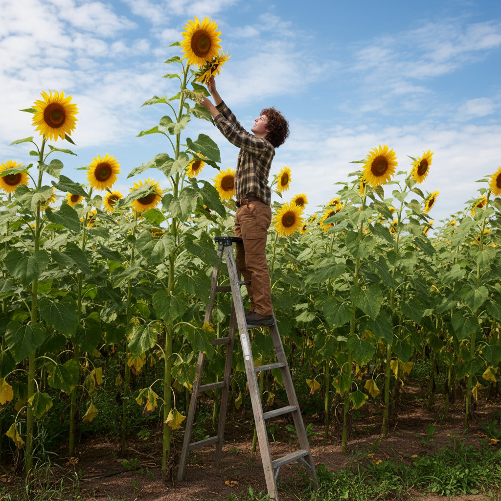 Landscaper’s Pack Sunflower SKYSCRAPER Giant 12ft Tall Heirloom NonGMO 100 Seeds