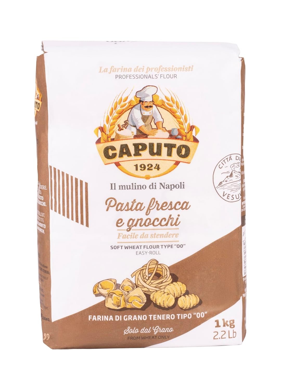 00 Antimo Caputo Pasta & Gnocchi Flour 2.2 Lb Bag- 35.2 Ounce (Pack of 1)