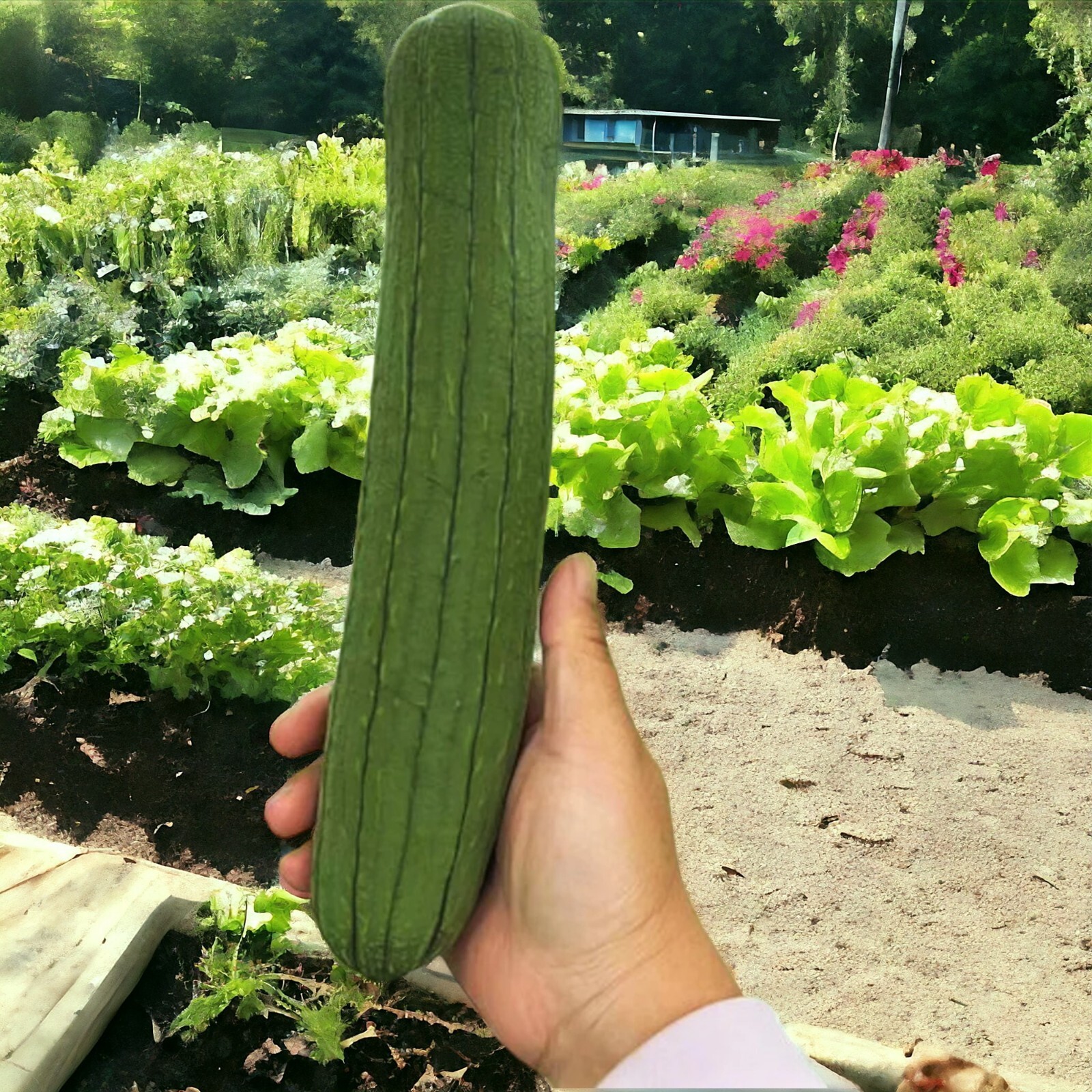 30pcs Luffa Chubby Pier Gourd Seeds – Non-GMO, Loofah Sponge Gourd Seeds.