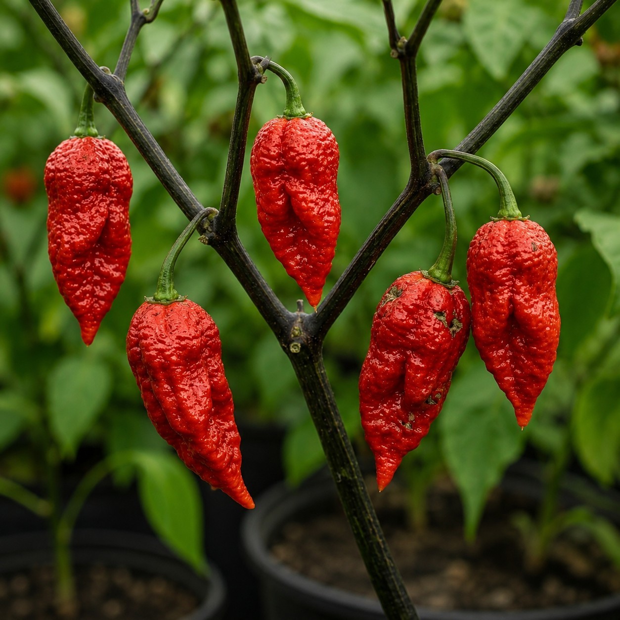 🌶️ Ghost Pepper Seeds (10) | OPEN POLLINATED | Superhot