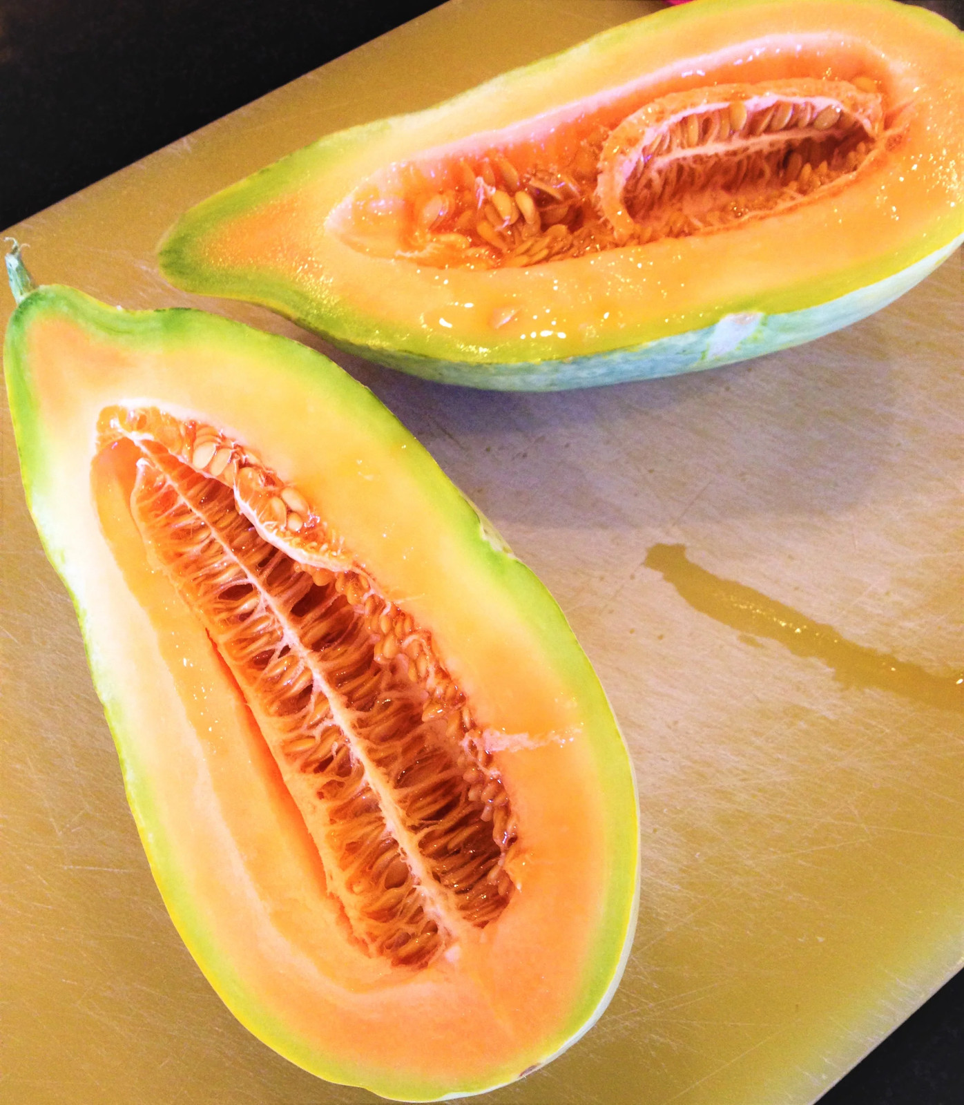 Banana Cantaloupe Seeds | Orange Casaba Melon Papaya Tropical Fruit Seeds 2024