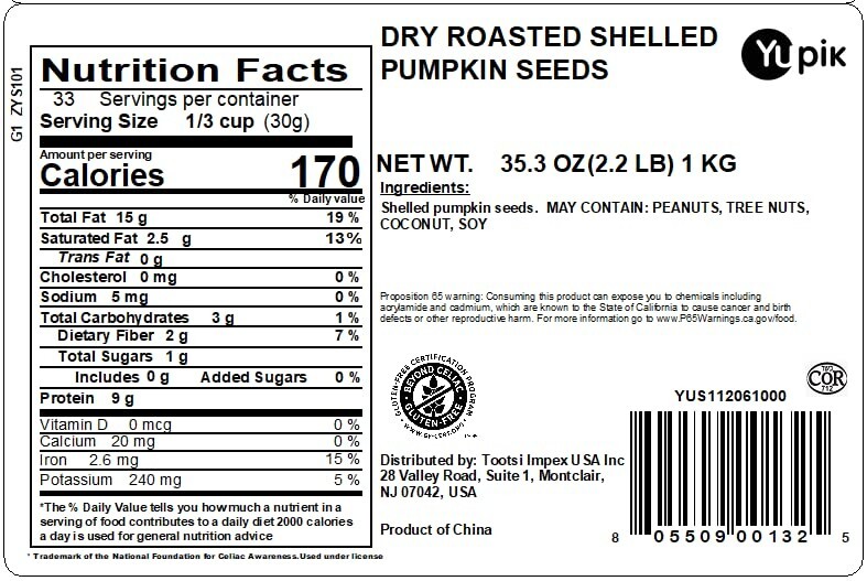 Deliciously Nutty 2.2 lb Unsalted Dry Roasted Pumpkin Seeds – High in Fiber