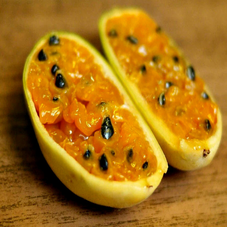 20 BANANA PASSIONFRUIT SEEDS (Passiflora Mollissima) Fast Flower Vine Plant RARE
