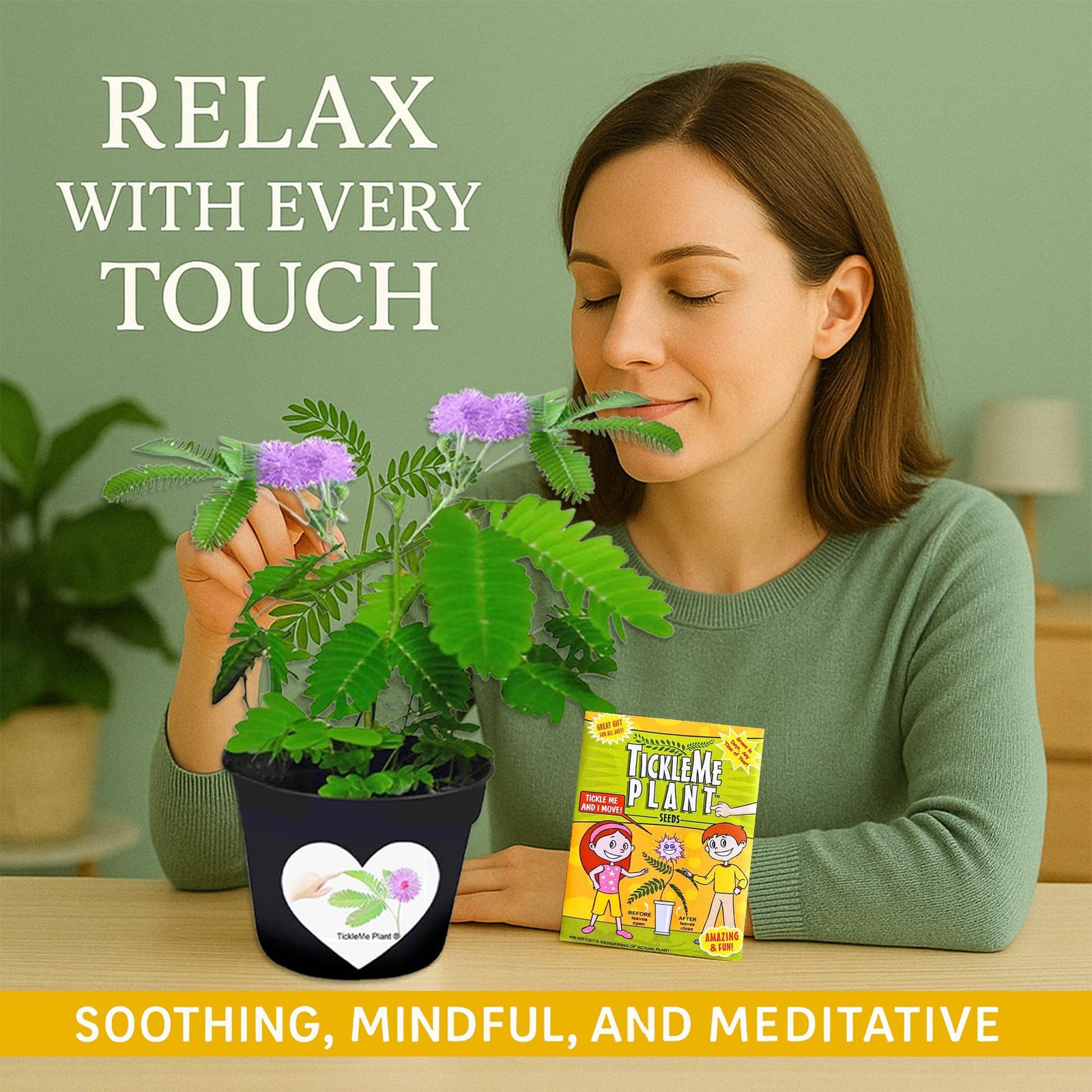 I’m Tickled You’re My Mom Happy Birthday Mom Gift Box Tickle Me Plant Set