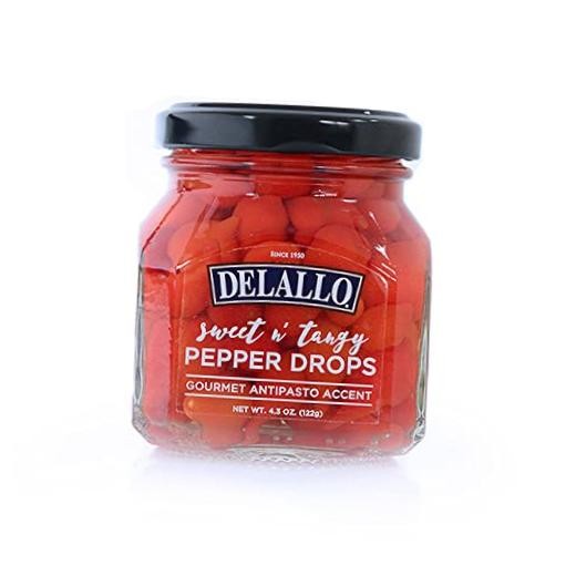 Sweet & Tangy Pepper Drops, Red Peruvian Mini Peppers in 4.3 Ounce (Pack of 1)