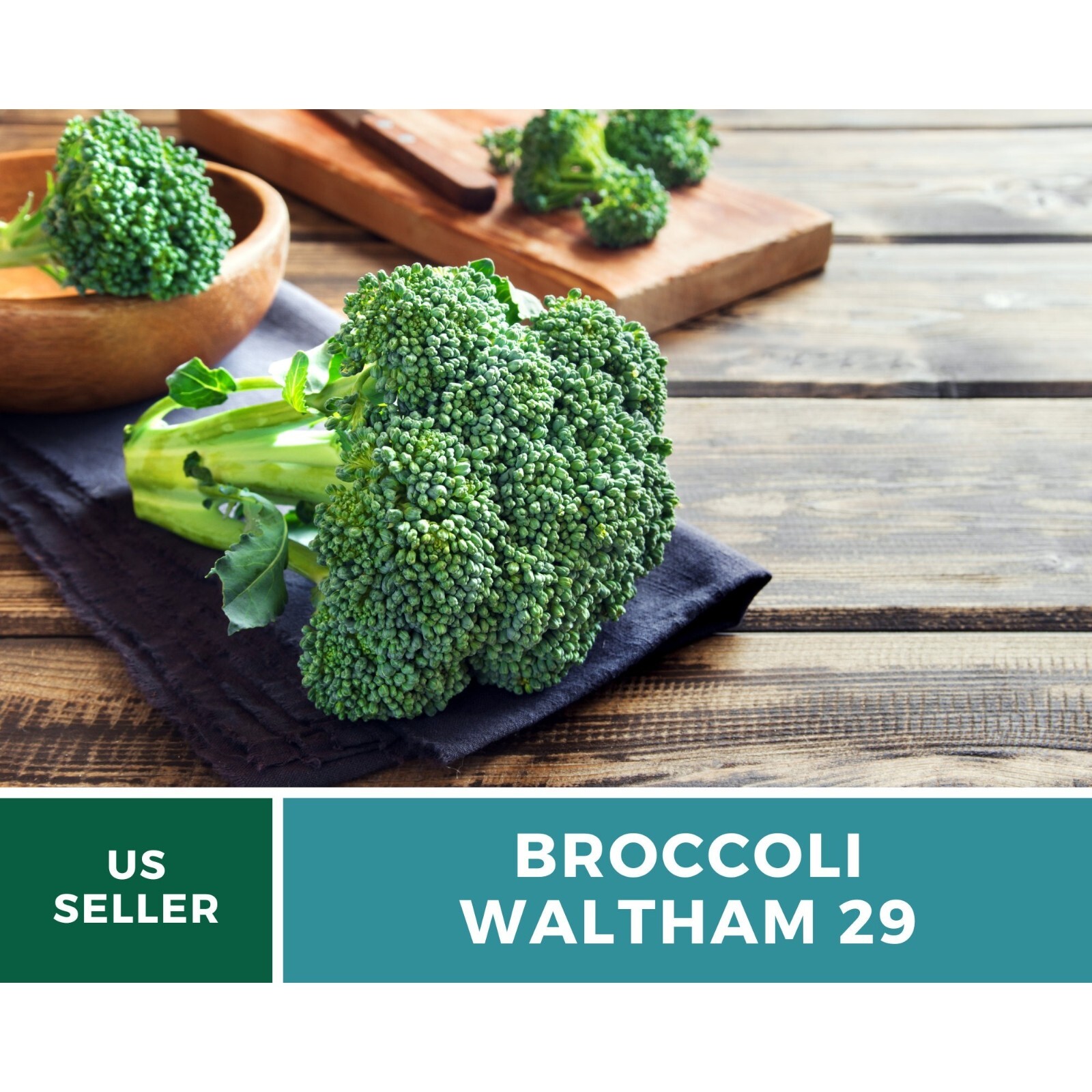 Broccoli, Waltham 29 – 100 Seeds, Heirloom Vegetable (Brassica oleracea)