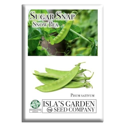 Sugar Snap Snow Pea Seeds (Pisum sativum, Macrocarpon Group) – 50+ Non-GMO &