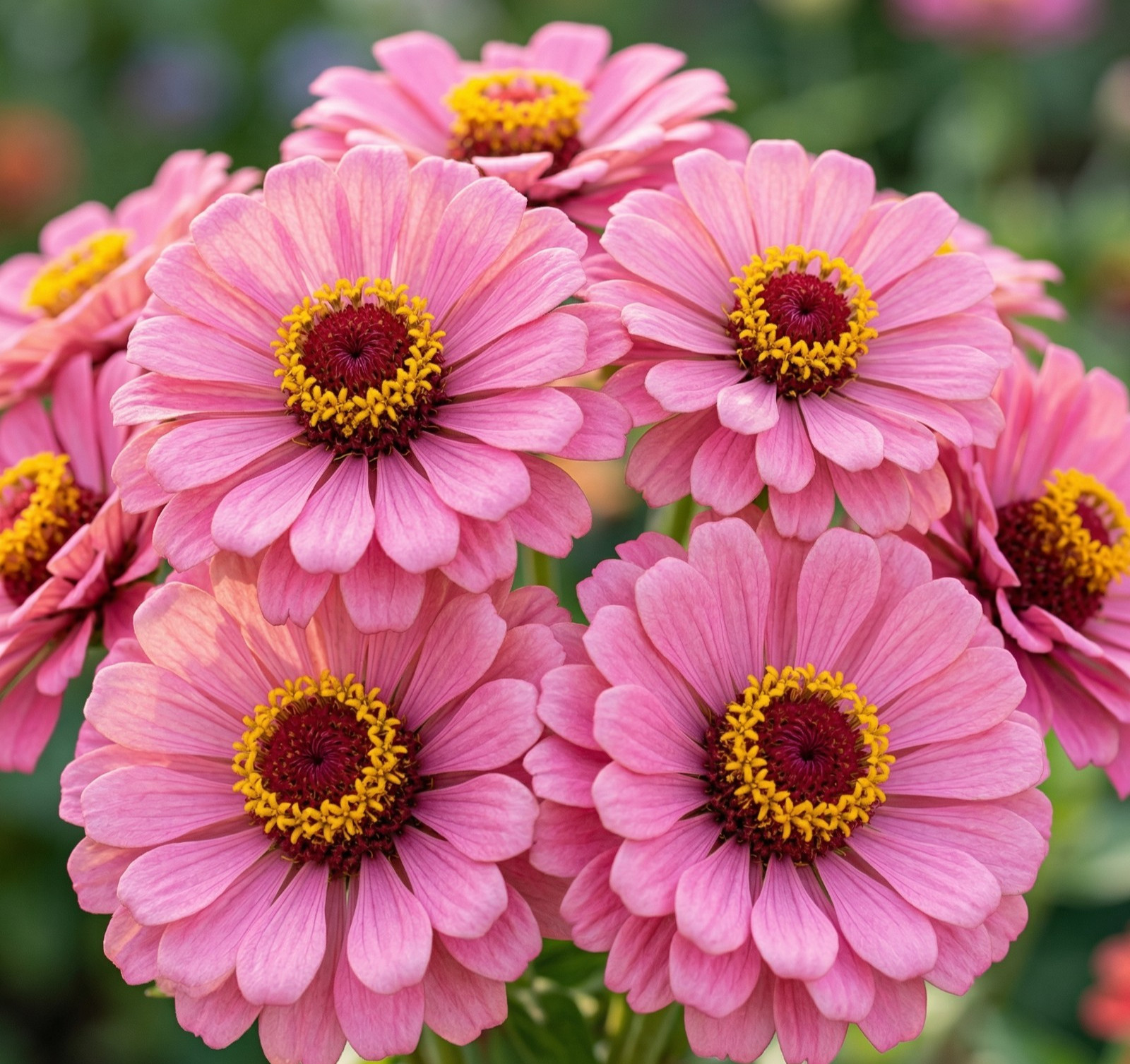 Zinnia ILLUMINATION Pink Wedding Cut Flower Garden Pollinators Non-GMO 100 Seeds