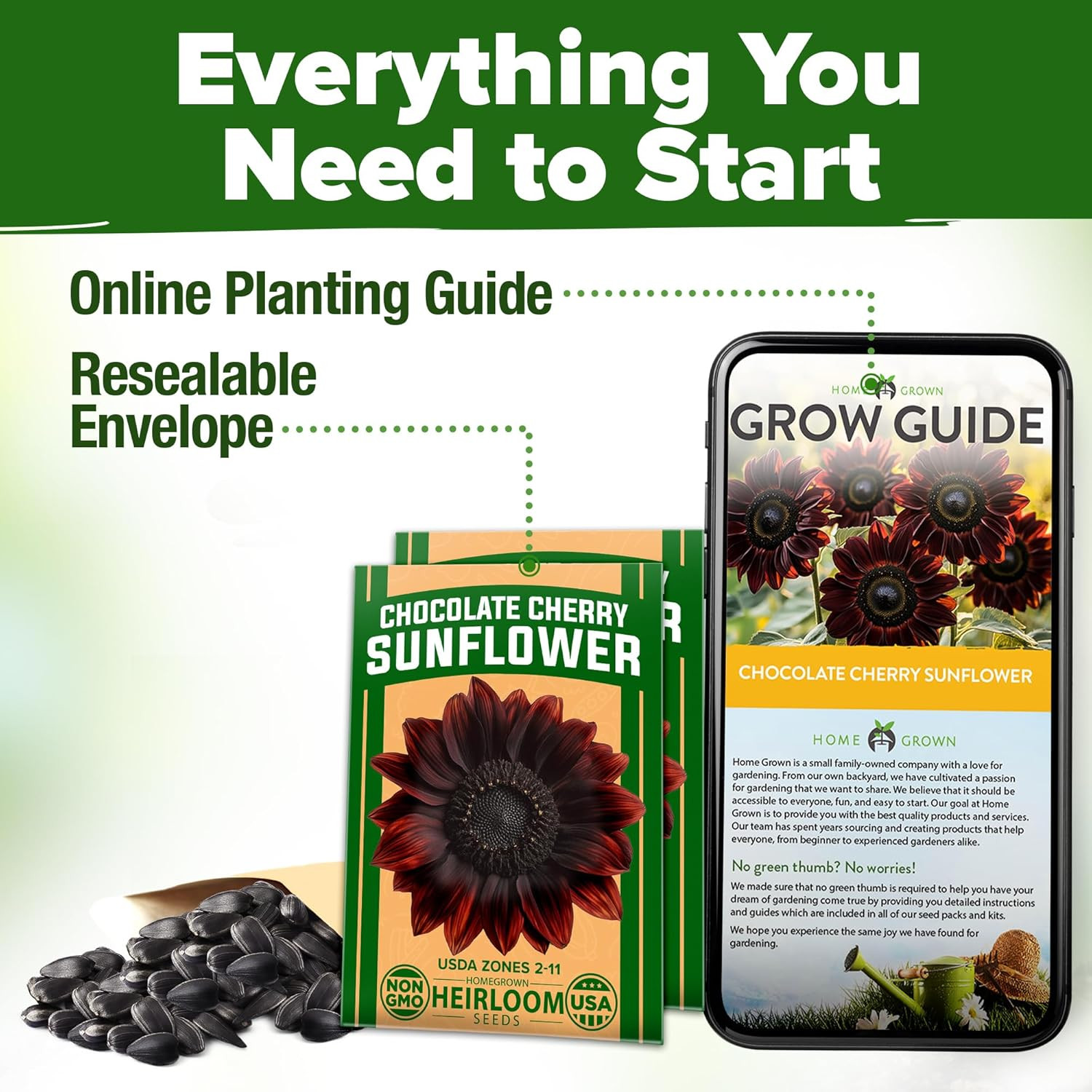 Chocolate Cherry Sunflower Seeds – 150 Heirloom Non-Gmo Seeds – Burgundy Sunflow