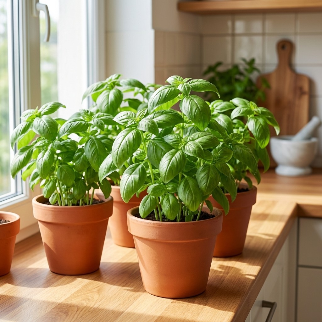 Basil Seeds 1000pcs Fresh Leaf Herb for Outdoor Use