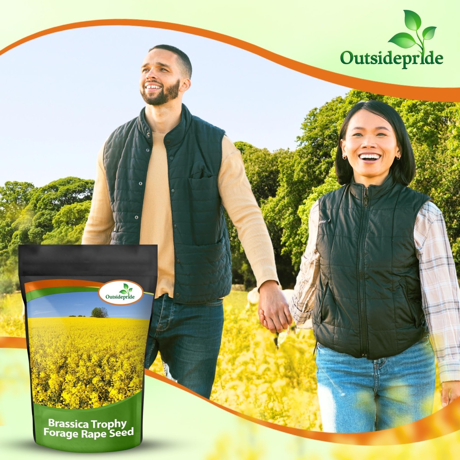 Forage Rape Seed – 10 Lbs Heat, Cold & Drought-Tolerant Brassica Seed for Deer &
