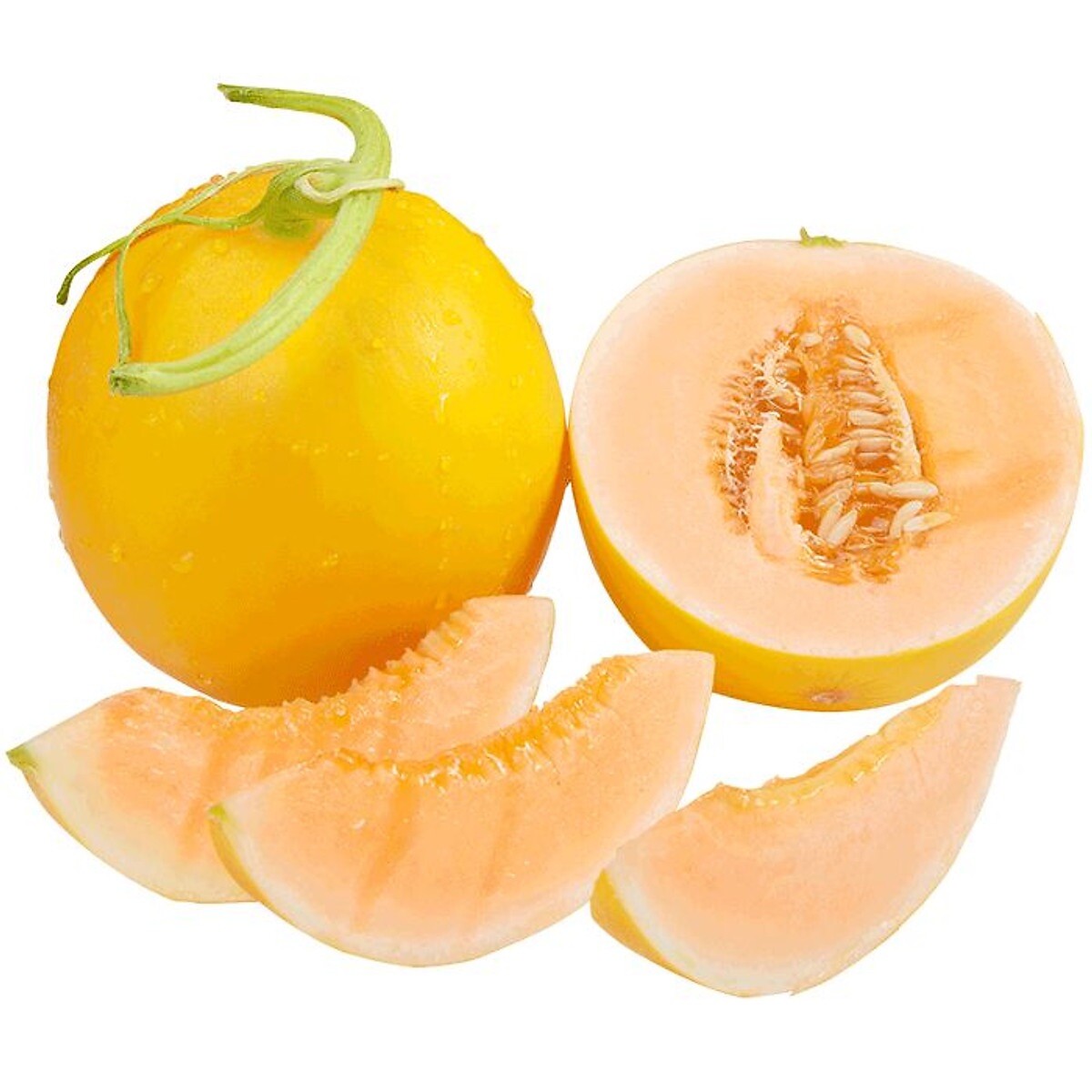 Sweet & Crisp Orange Flesh Golden Honeydew Melon – 30 Seeds 2023 – USA