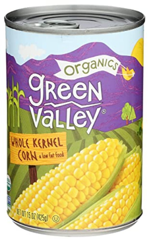 Organic Whole Kernel Sweet Corn – Nutritious 15 OZ Pack of 6 for Families