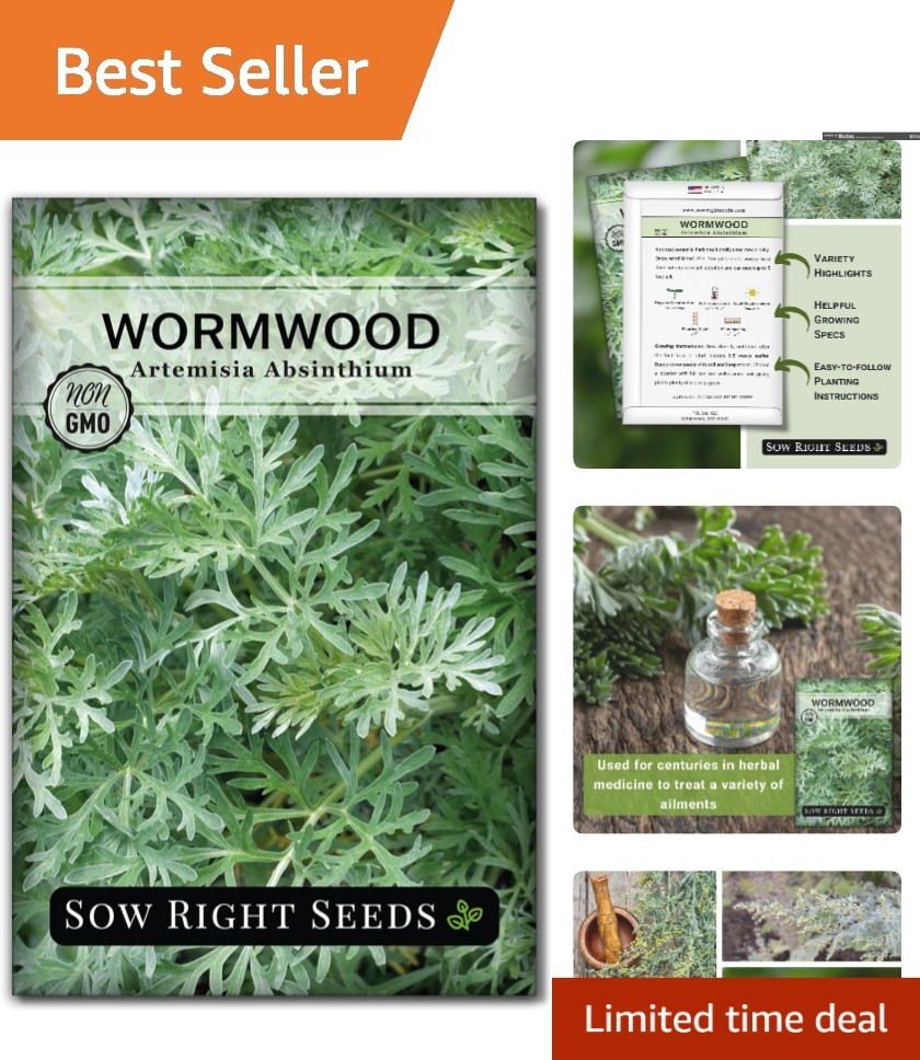 Non-GMO Wormwood Seeds – Grow Mosquito-Repelling Herb with Detailed Instructions