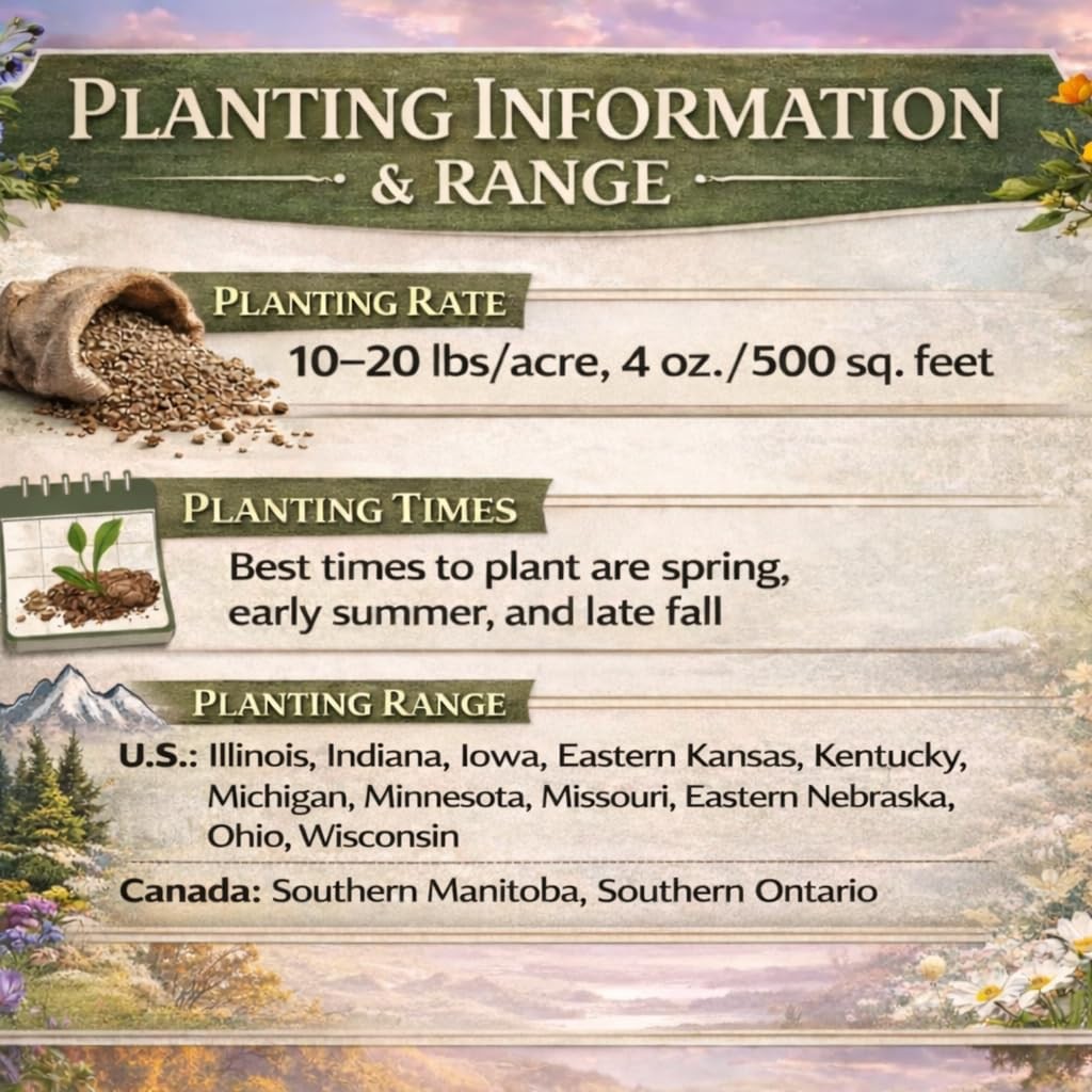 Missouri Bulk Perennial Wildflower Seed Mix 1/4 Pound Covers 500sq-ft – Attra…