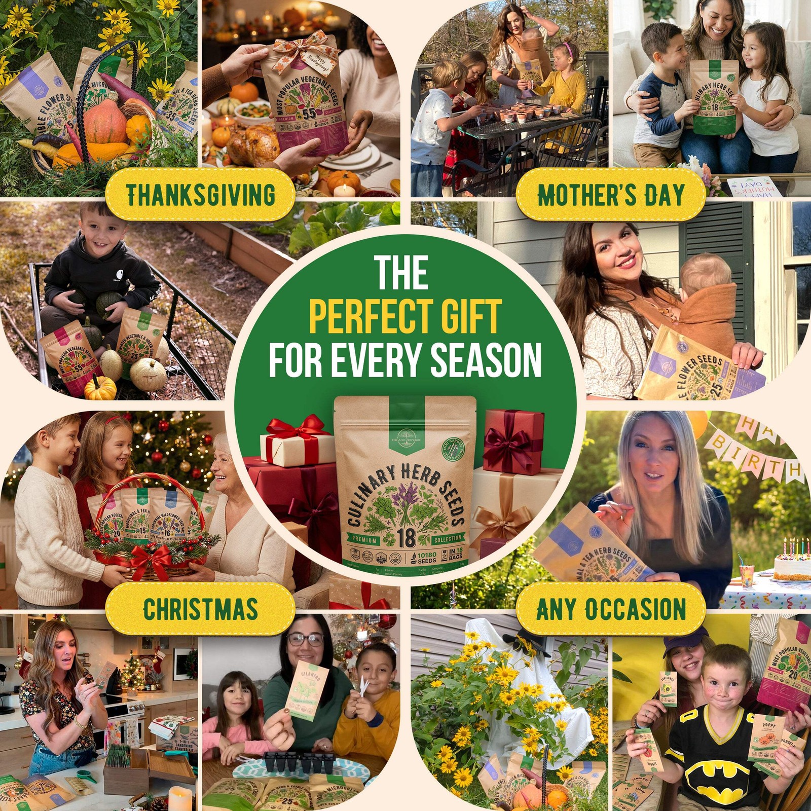18 Culinary Herb Seeds Variety Pack