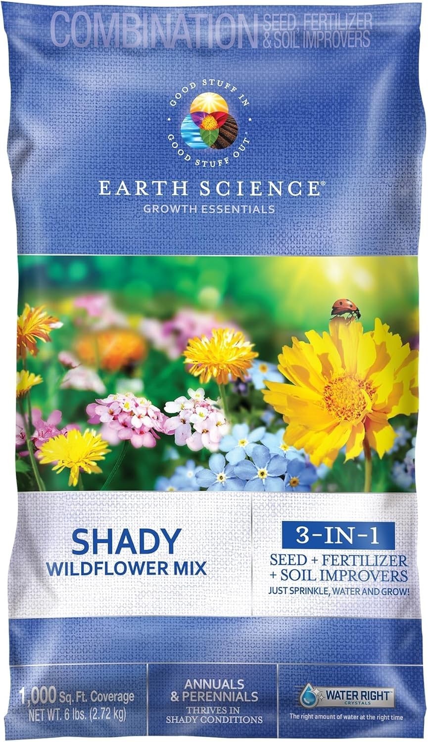 Vibrant Shady Wildflower Mix 6 lb – Eco-Friendly Seeds Safe for Kids & Pets