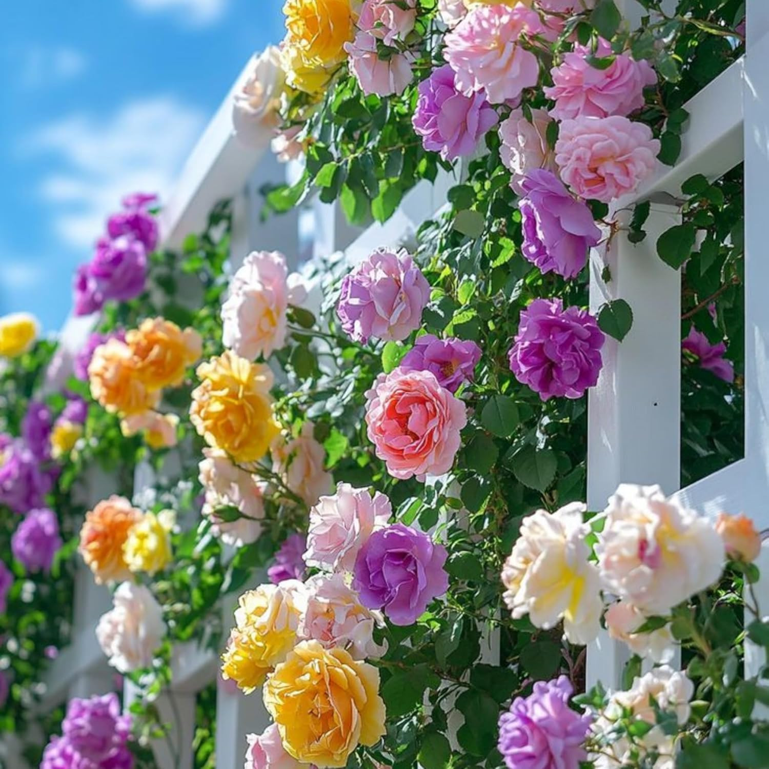 300 Mixed Color Climbing Rose Seeds for Planting Bush Perennial Shrub Heirloom