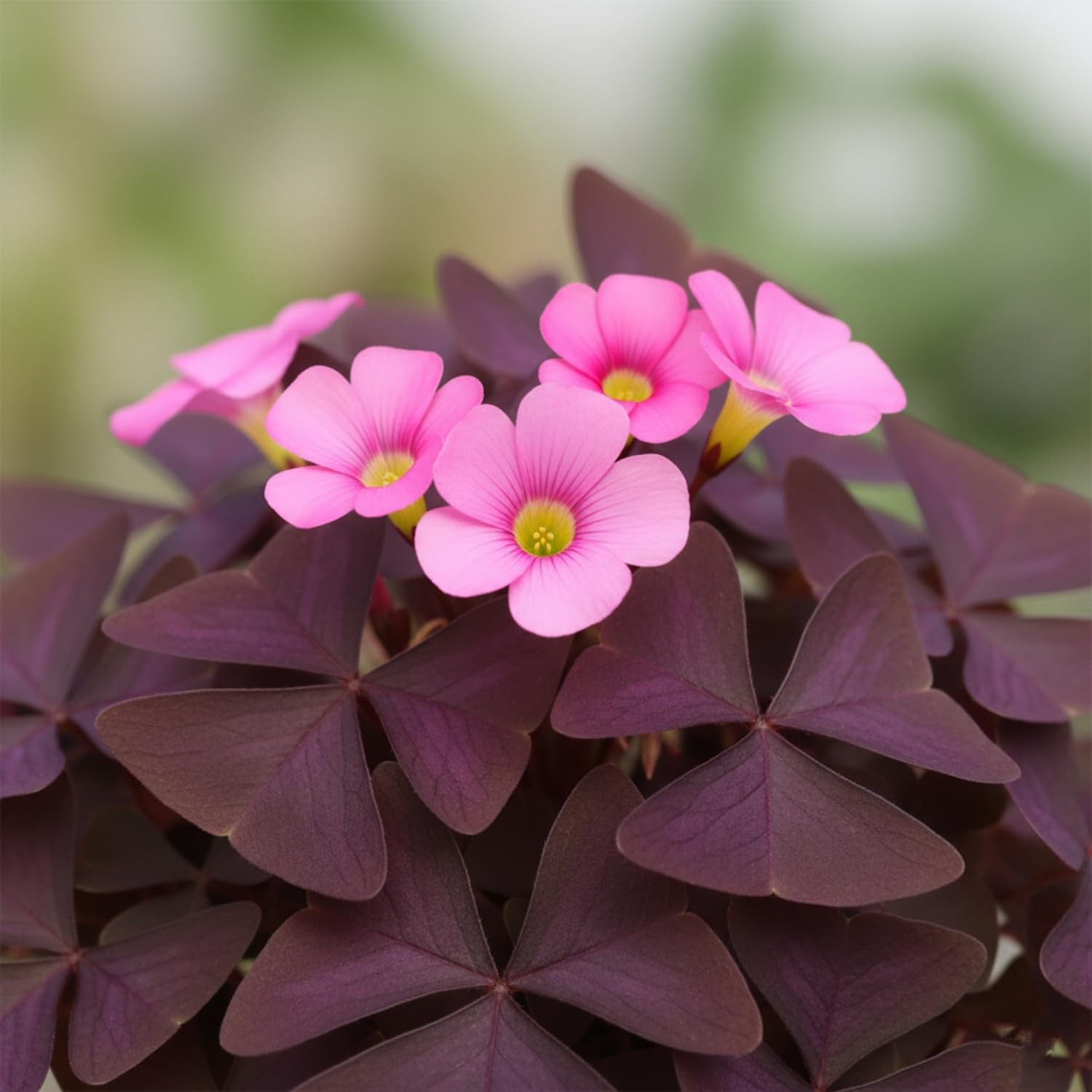 12 Purple Shamrock Bulbs Oxalis Triangularis for Planting, Flower Bulbs Indoo…