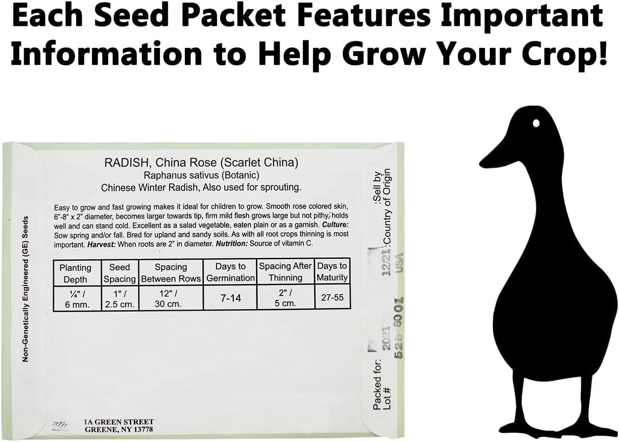 Set of 43 Assorted Vegetable & Herb Seed Packets – Over 10,000 Seeds! – Includes