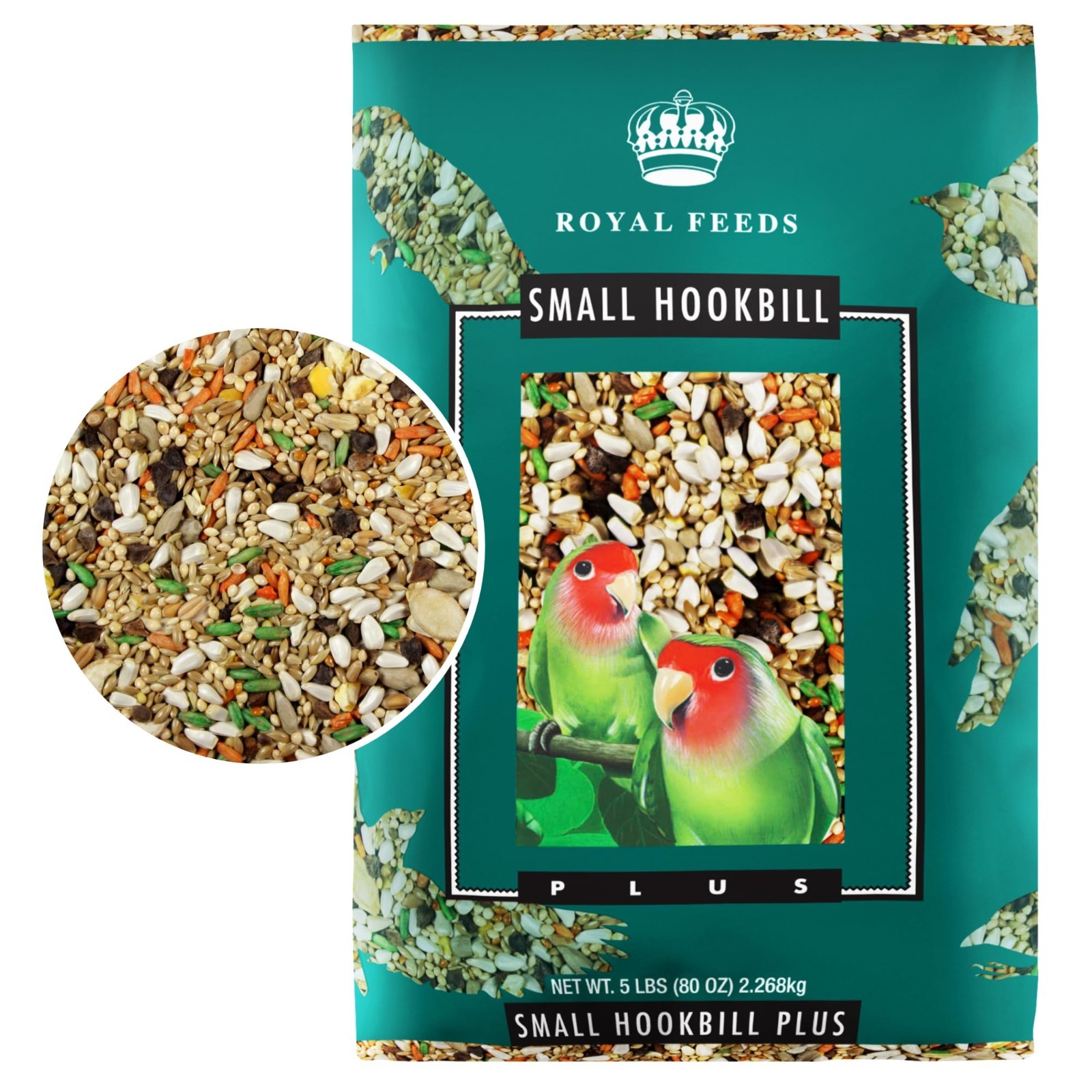 Premium Bird Food for Small Hookbills – 5 lbs Nutrient-Rich Seeds, Vitamins & Mi