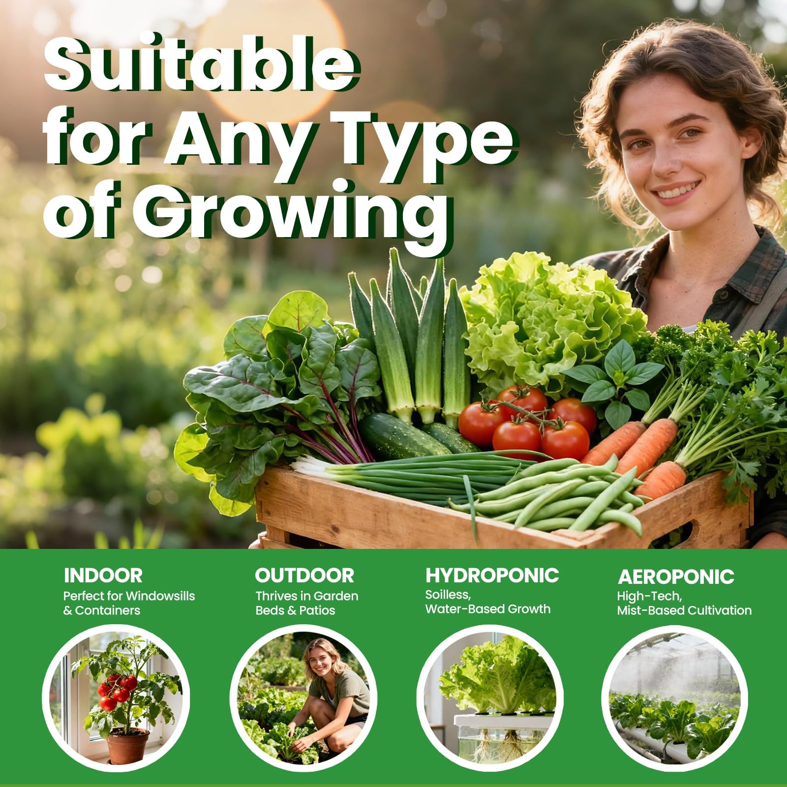 35 Heirloom Seeds Variety Pack – 21000+ Seeds for Planting Vegetables and Fru…