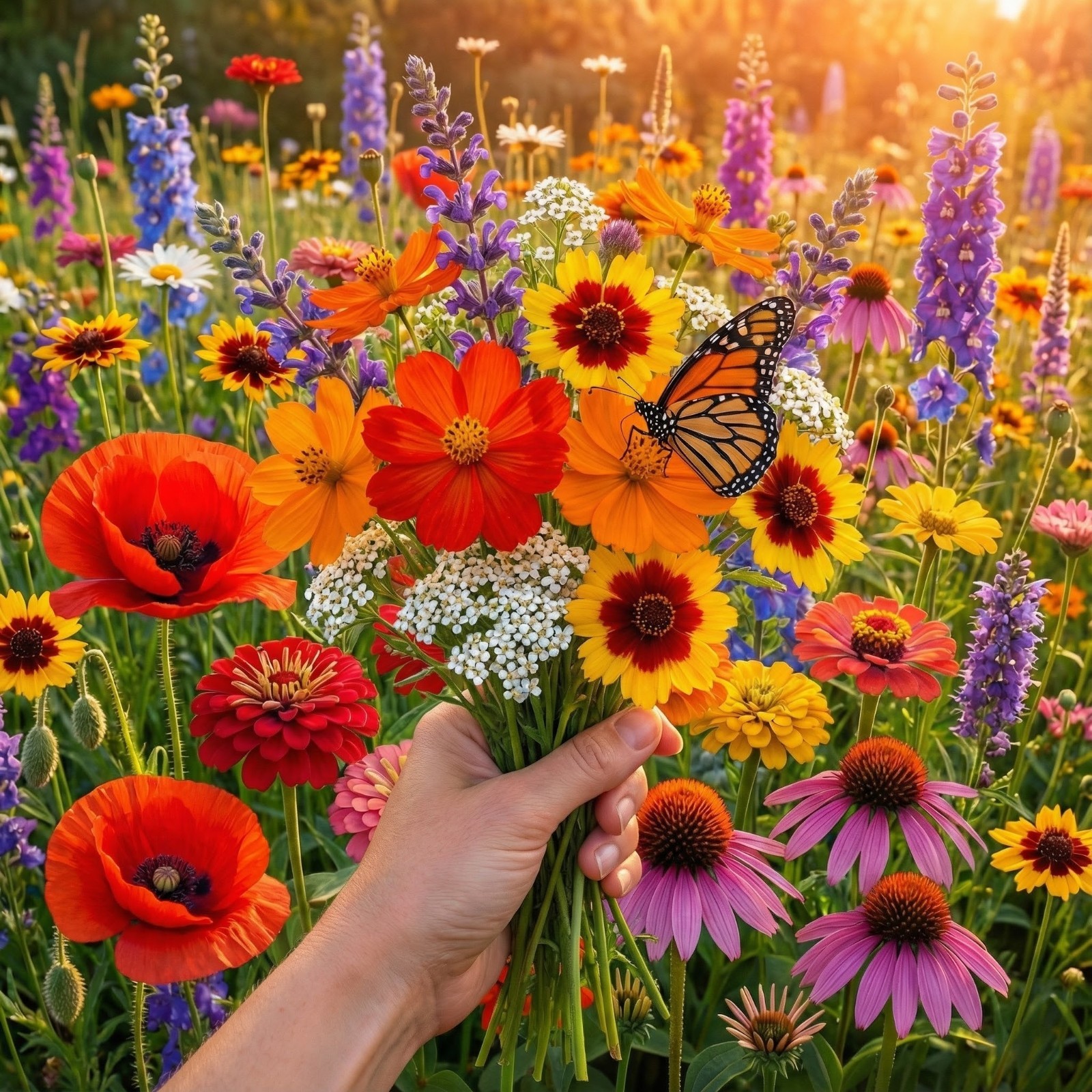 Landscaper’s Pack EVERYTHING Wildflower Mix: Heirloom Non-GMO 5000+ Seeds!